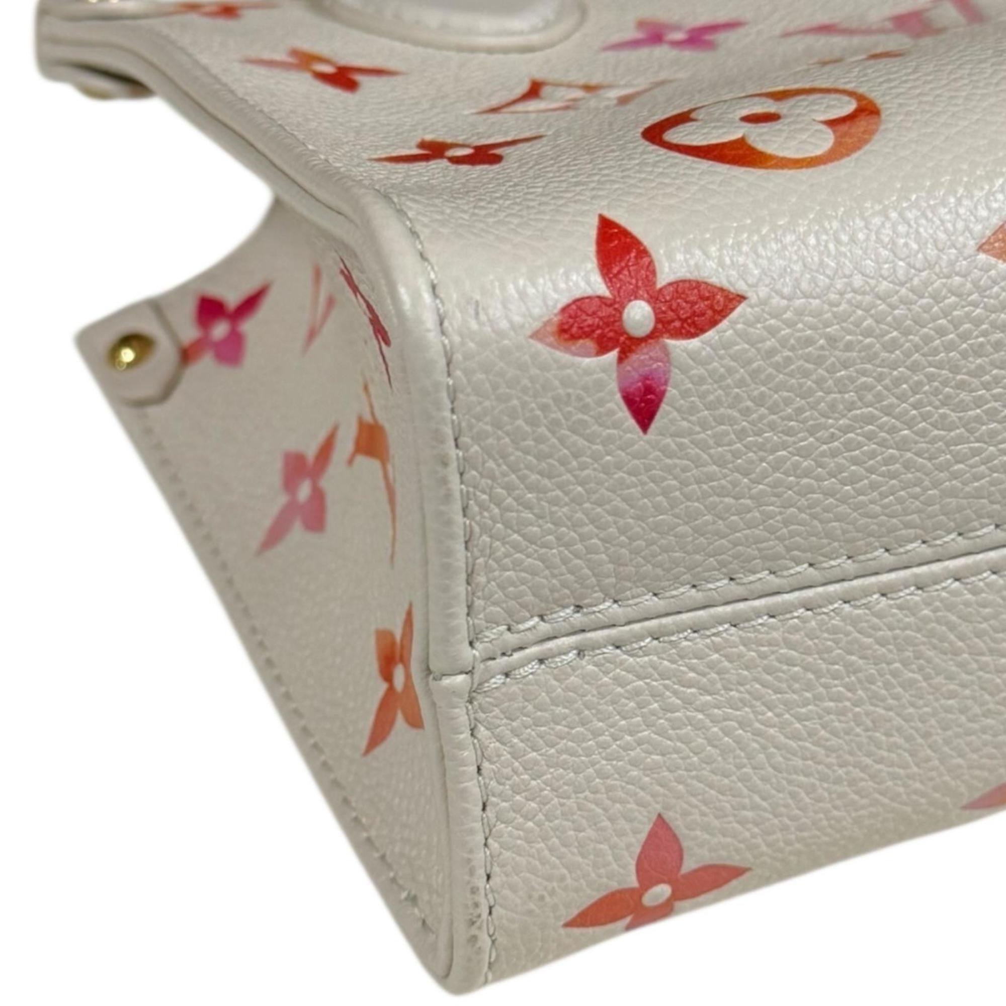 Louis Vuitton Orange Pink White Monogram Empreinte Shoulder Bag (Pre-Owned)