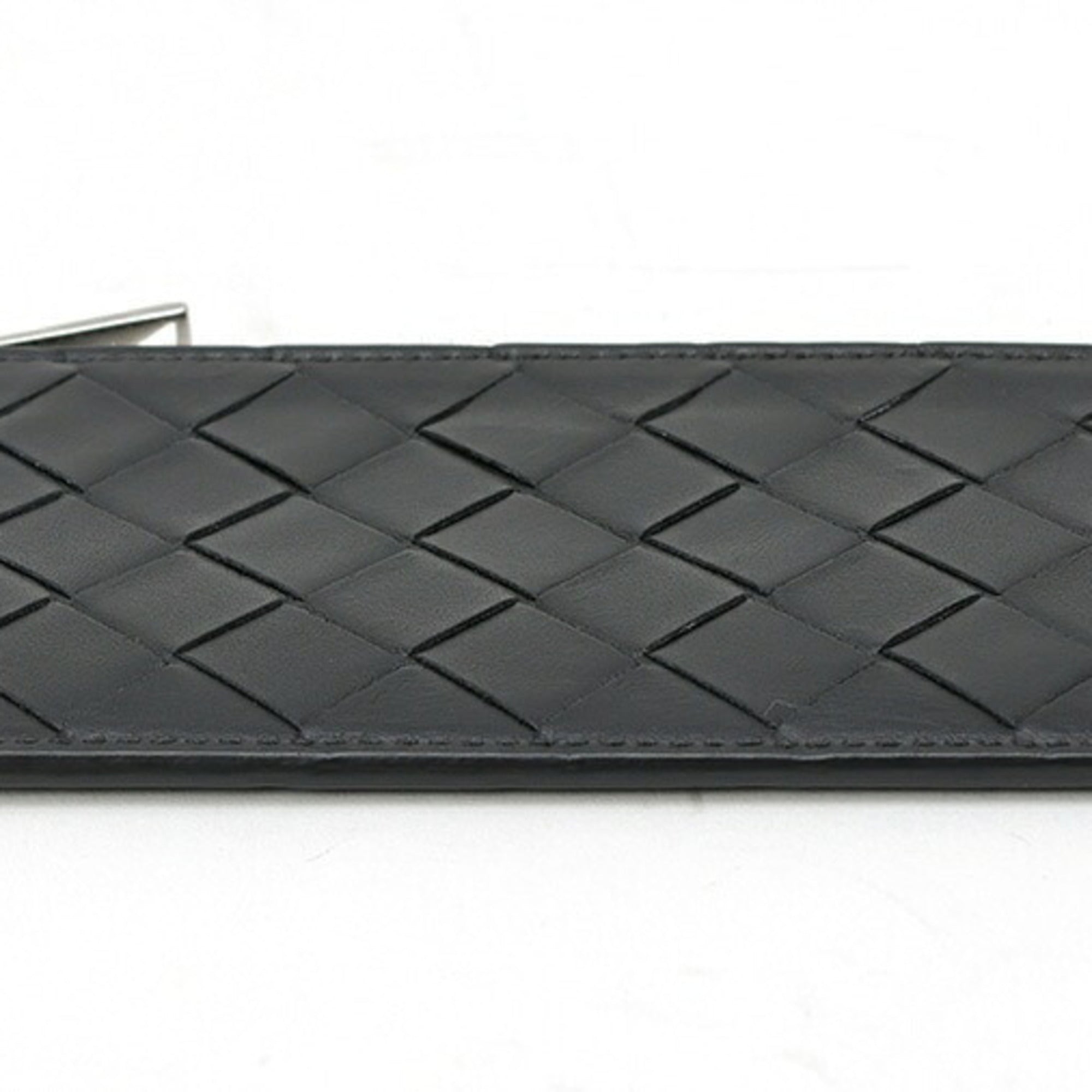 Bottega Veneta Black Green Leather Coin Purse/Coin Case (Pre-Owned)