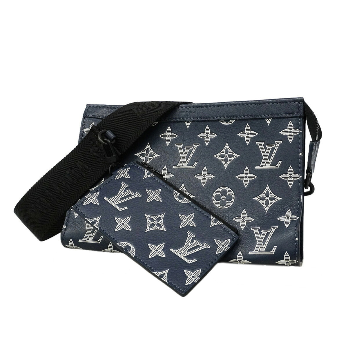 Louis Vuitton Navy Shoulder Bag (Pre-Owned)