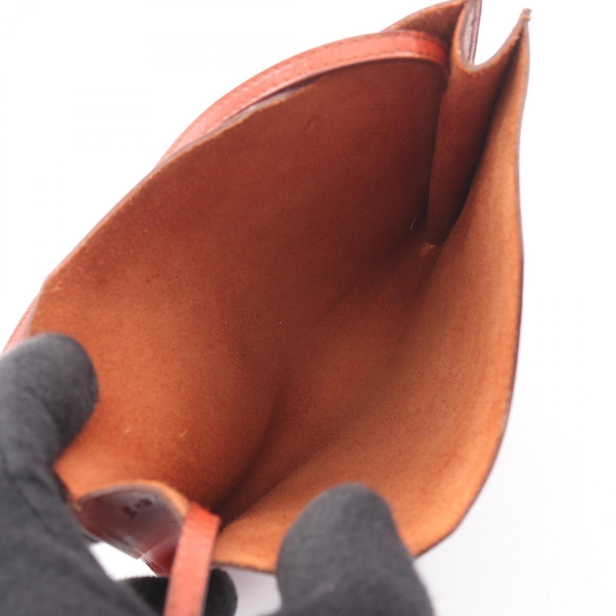 Hermes Brown Box Calf Leather Leather Handbag Shoulder Bag (Pre-Owned)