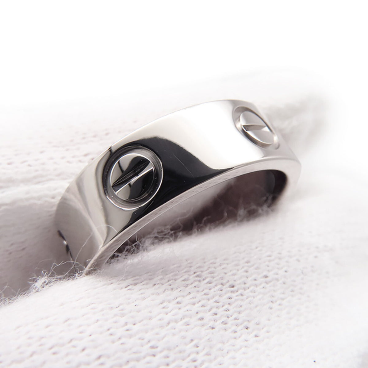 Cartier Love White Gold (18K) Band Ring (Pre-Owned)