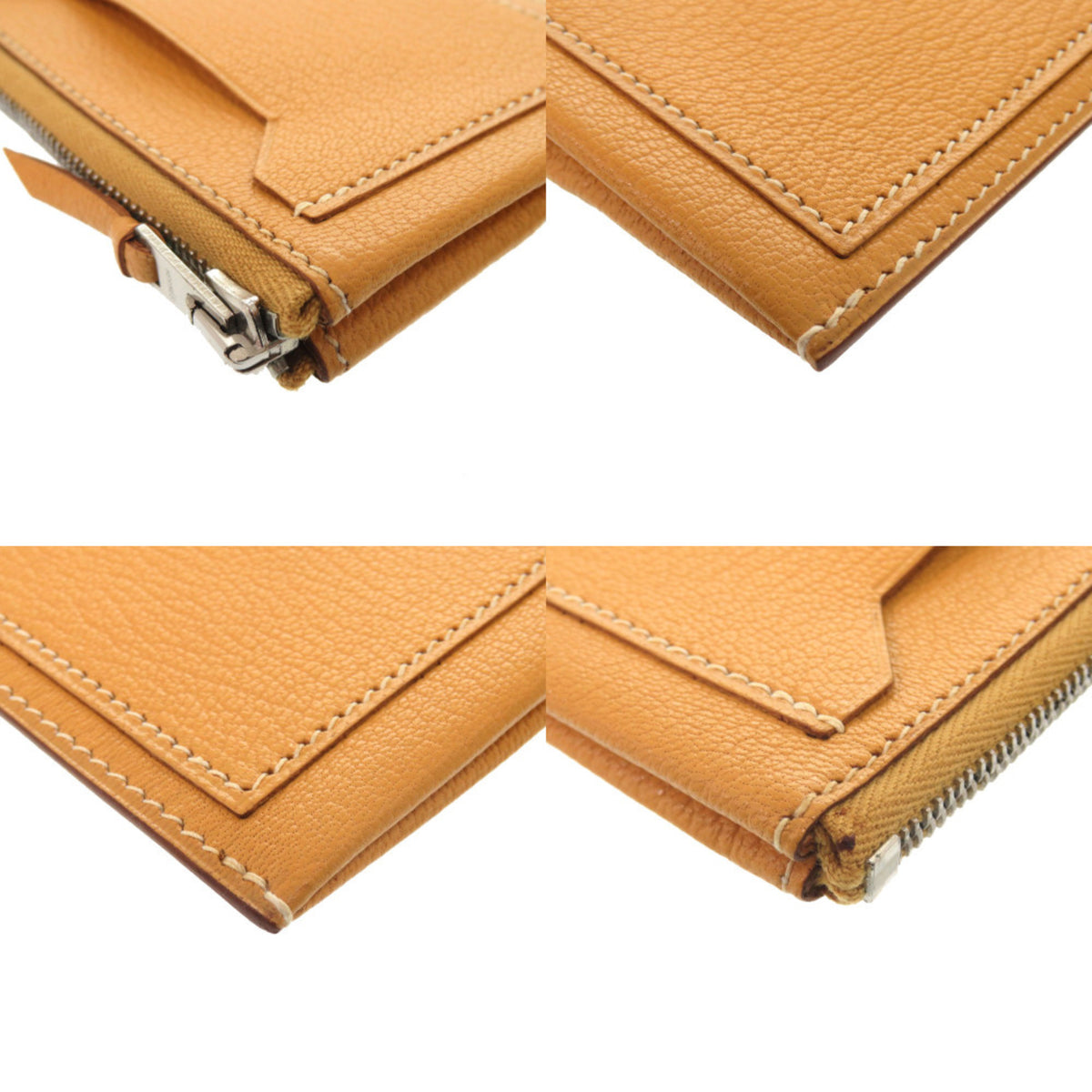 Hermes Natural Sable Chevre Leather Coin Purse/Coin Case (Pre-Owned)