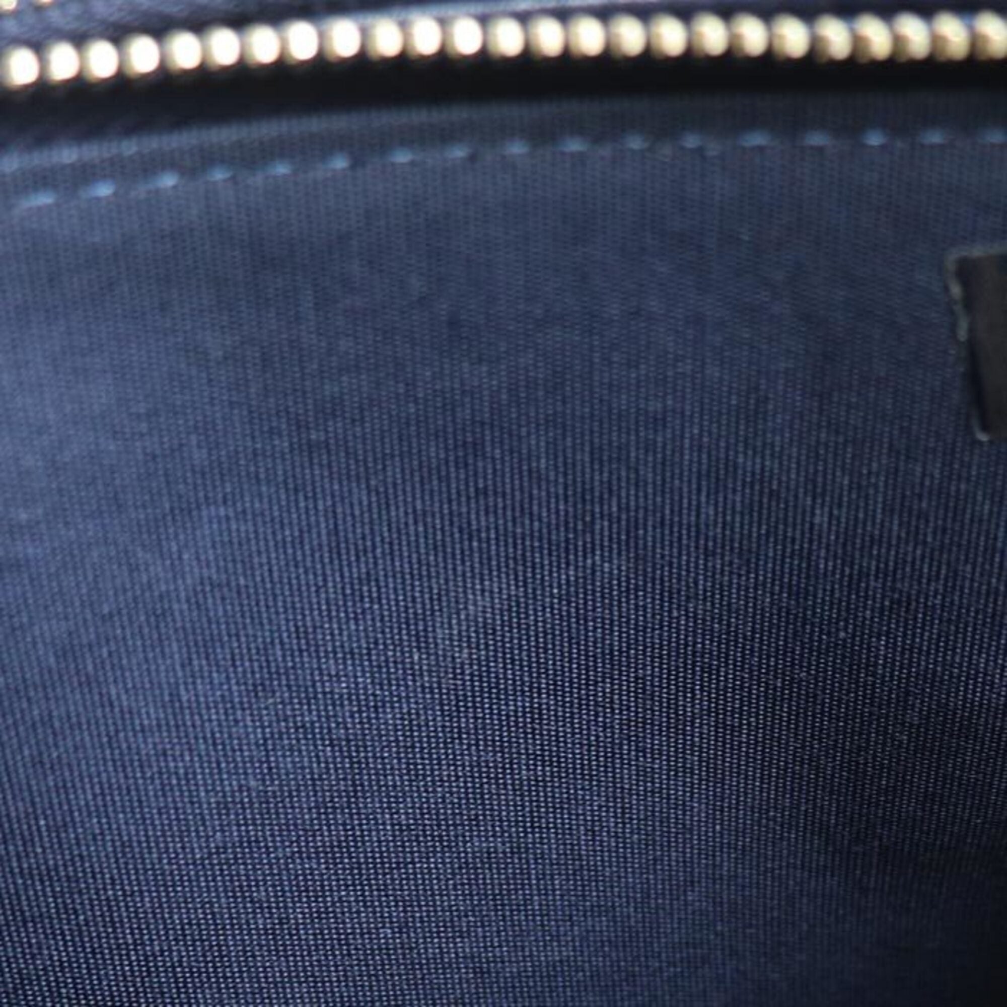 Chanel Navy Canvas Leather Shoulder Bag (Pre-Owned)