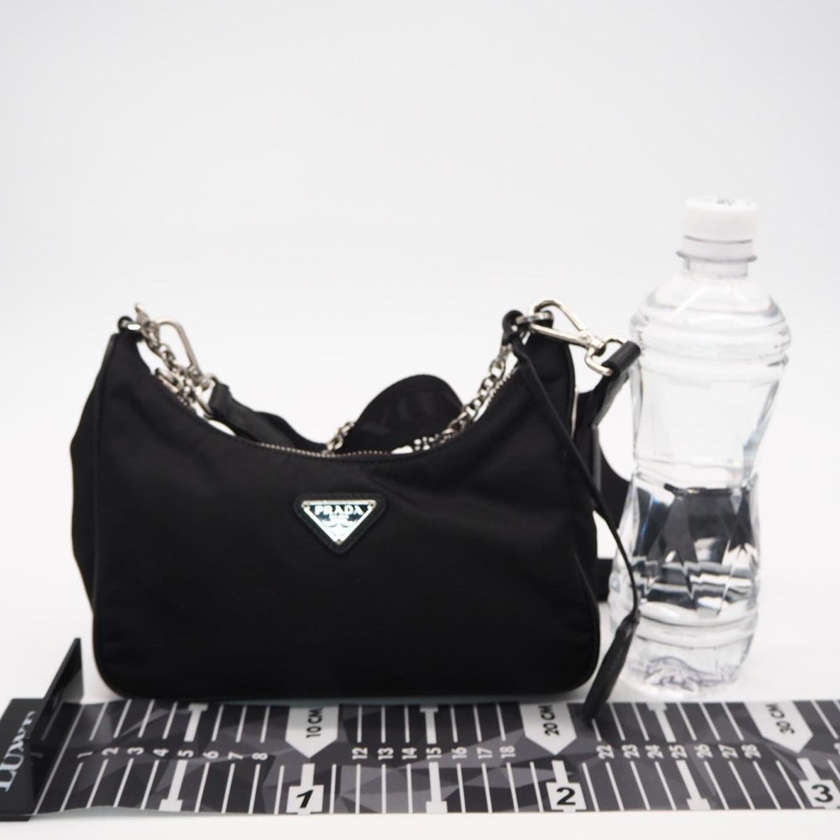 Prada Black Nylon Pouch Shoulder Bag (Pre-Owned)