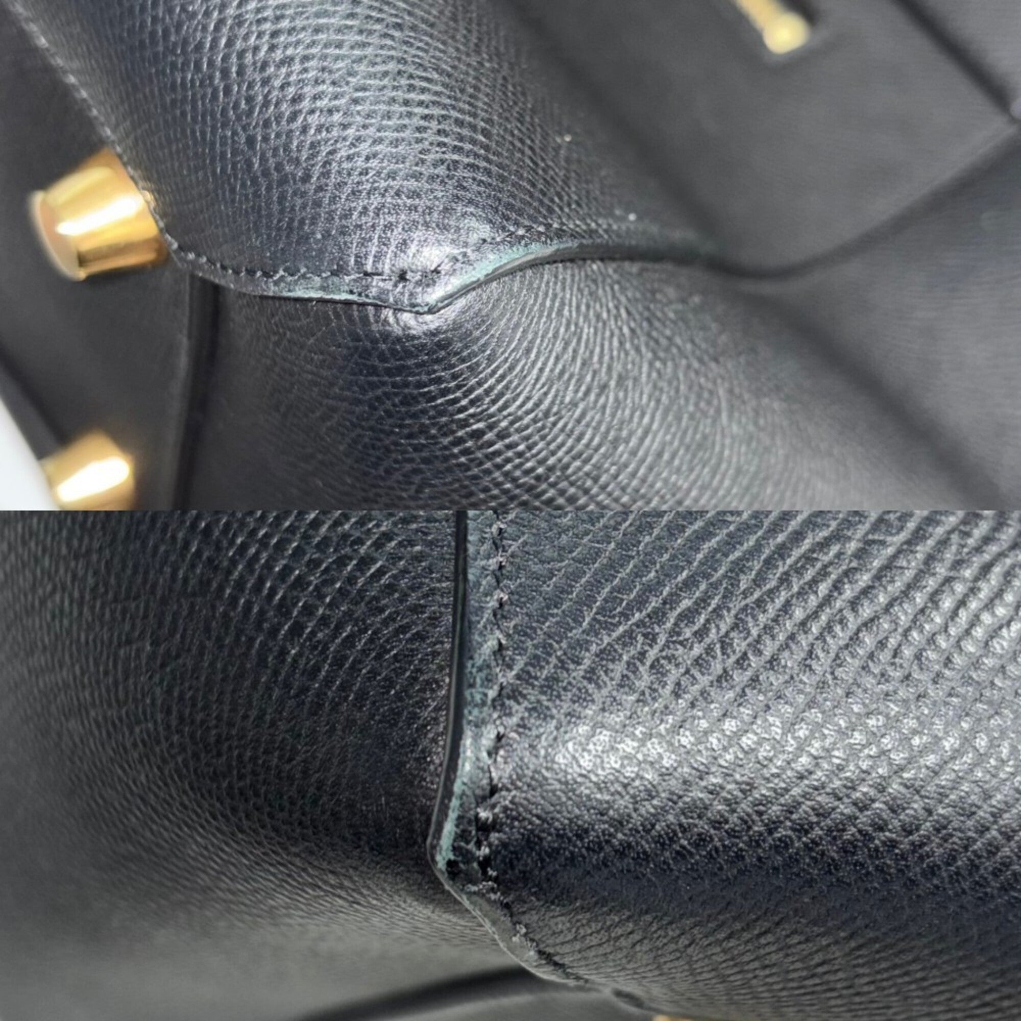 Celine Black Leather Handbag Shoulder Bag (Pre-Owned)