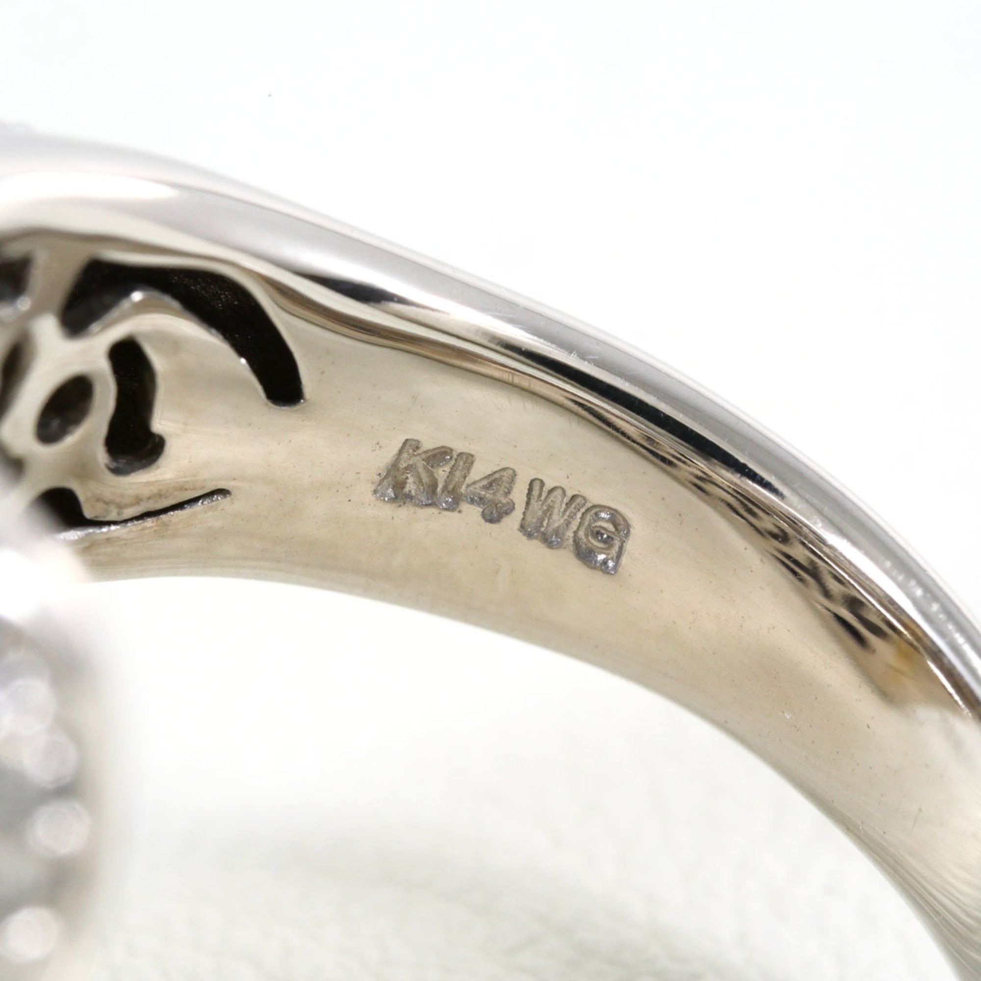 Unbranded White Gold White Gold (14K) Band Ring (Pre-Owned)