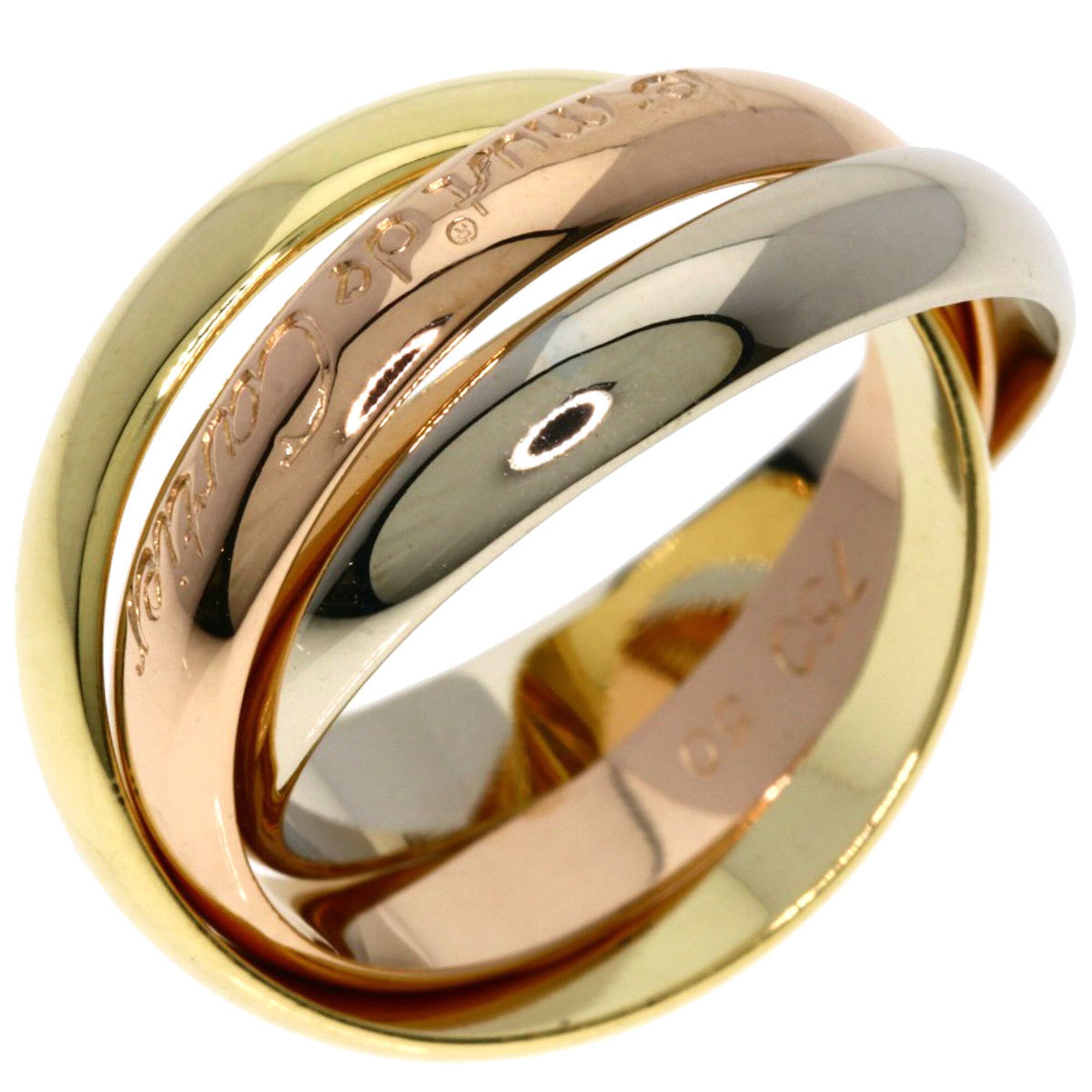 Cartier Yellow Gold (18K) Pink Gold (18K) White Gold (18K) Band Ring (Pre-Owned)