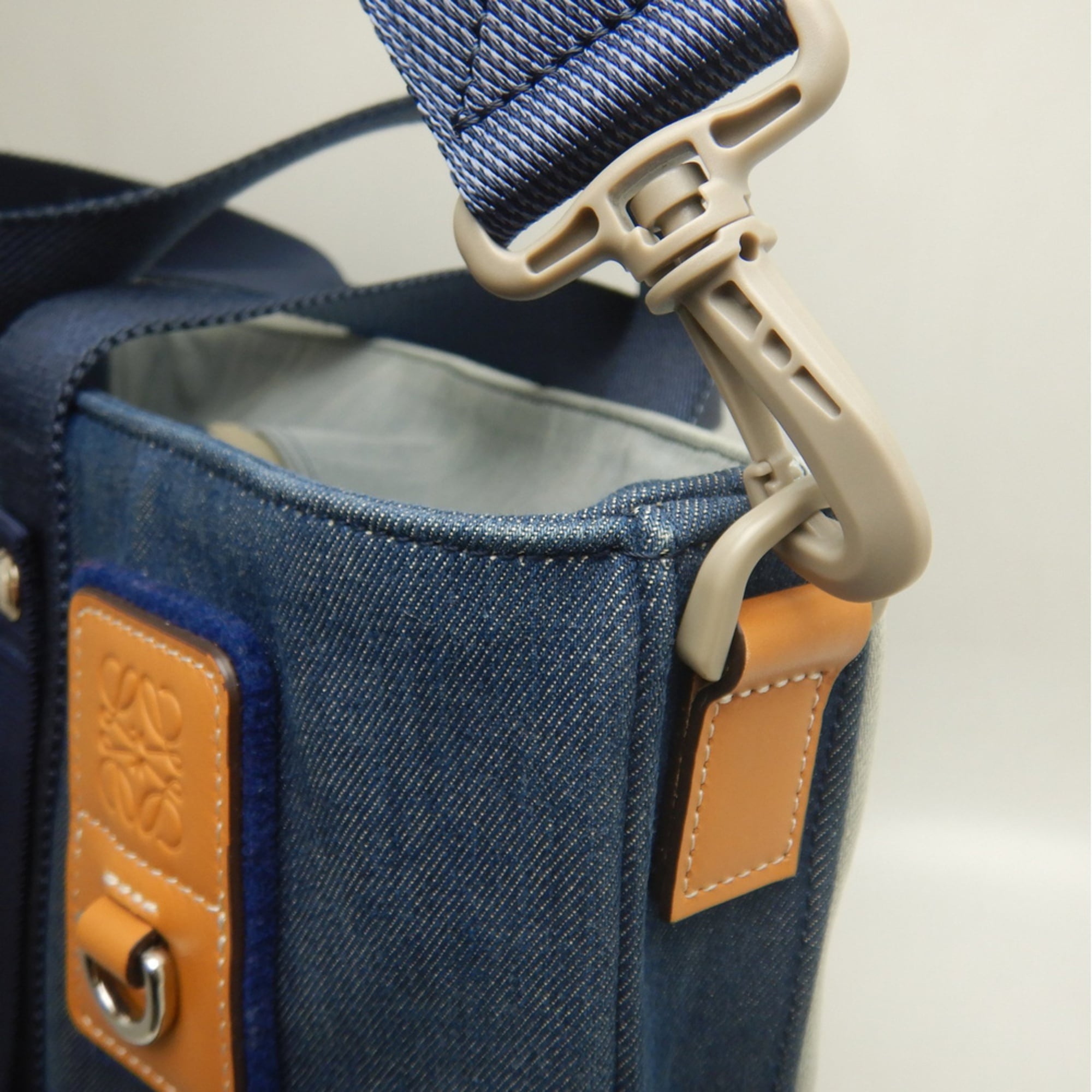 Loewe Blue Cotton Denim Tote Bag (Pre-Owned)