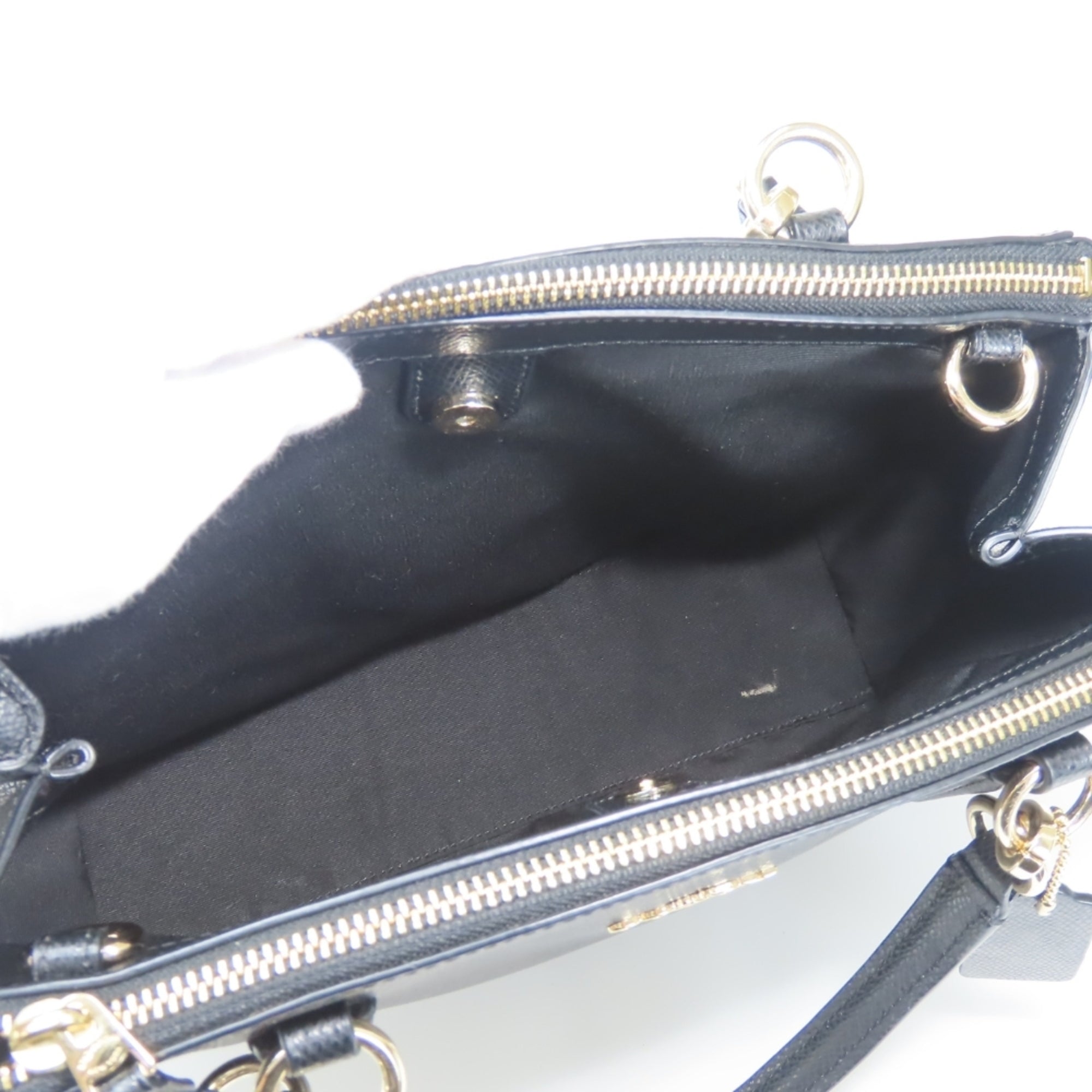 Coach Black Leather Tote Bag (Pre-Owned)