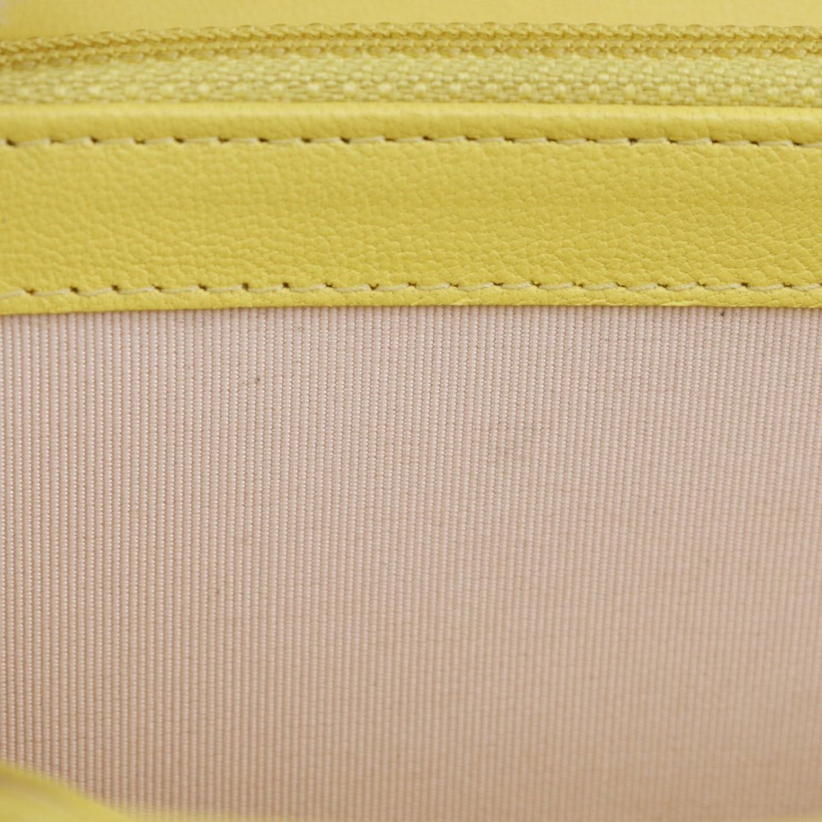 Chanel Yellow Leather Long Wallet (Bi-Fold) (Pre-Owned)