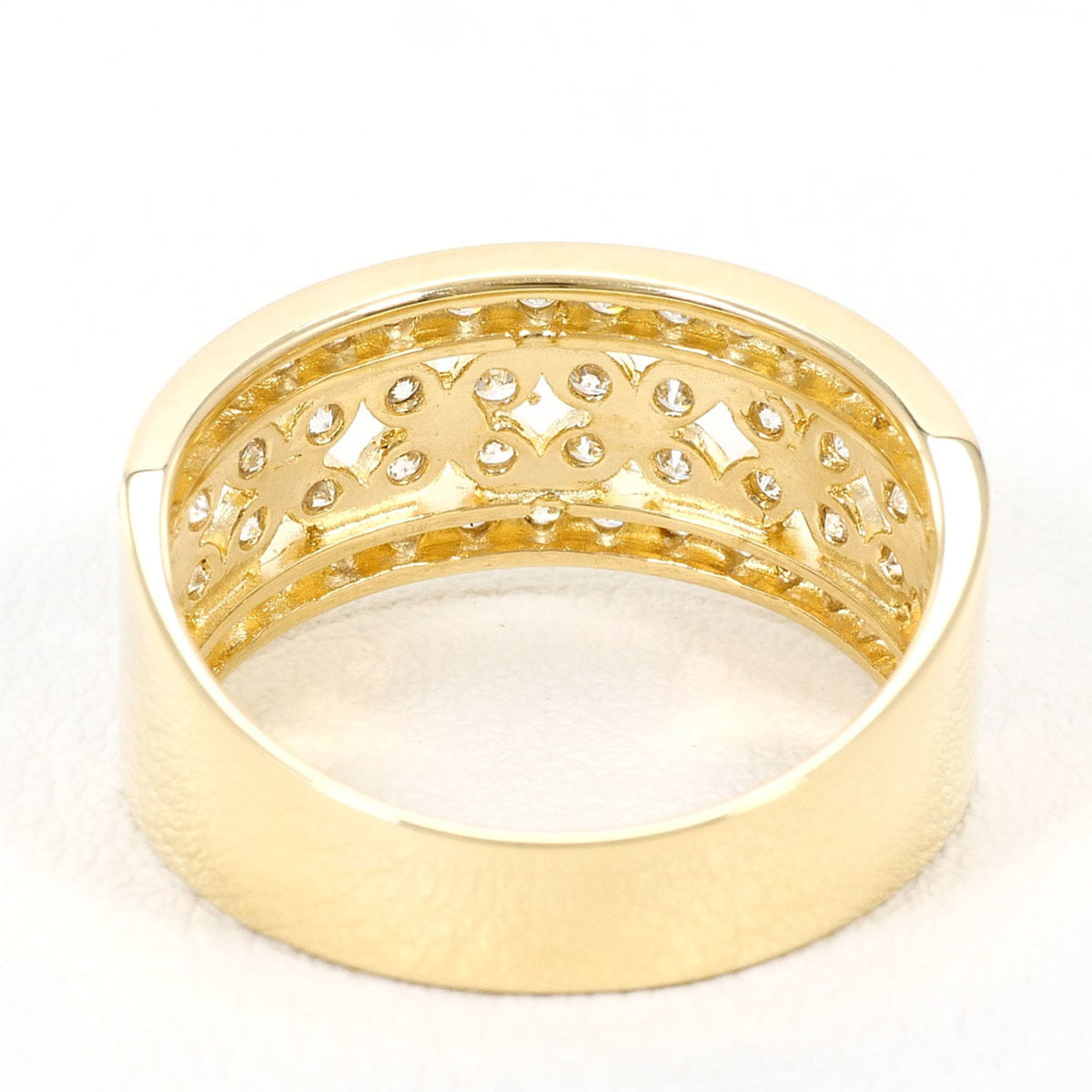 Unbranded White Gold Yellow Gold White Gold (14K) Yellow Gold (14K) Band Ring (Pre-Owned)