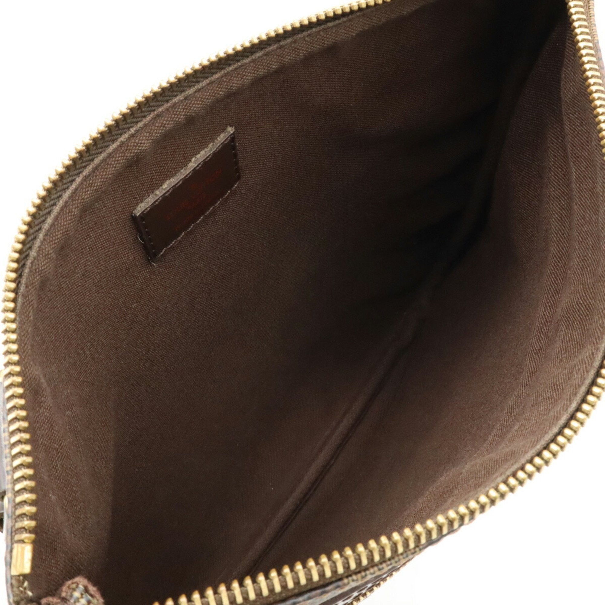 Louis Vuitton Brown Pvc Pochette Shoulder Bag (Pre-Owned)