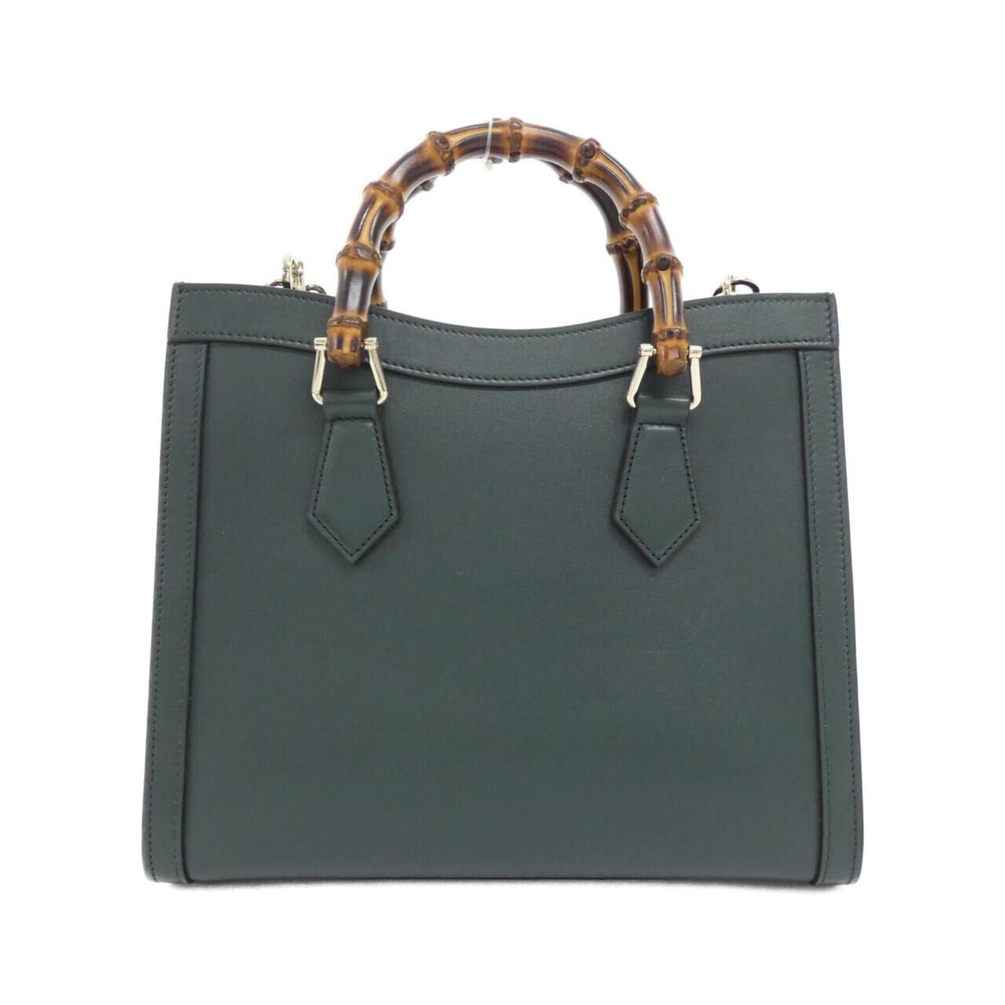 Gucci Green Leather Handbag (Pre-Owned)
