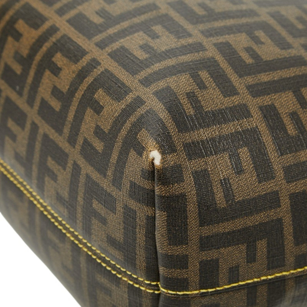 Fendi Brown Pvc Leather Tote Bag (Pre-Owned)