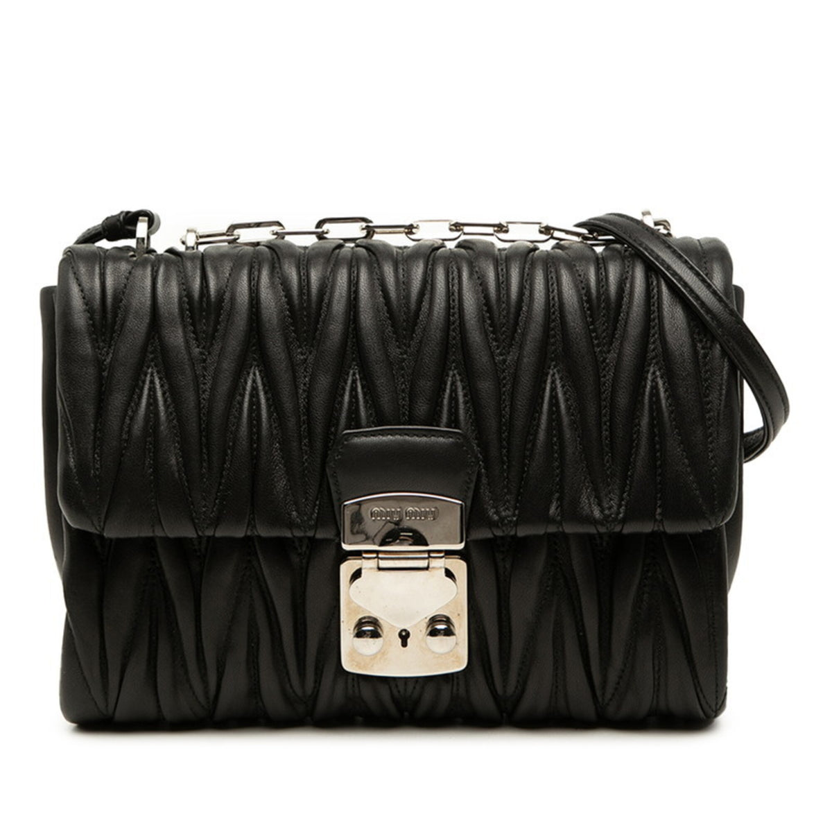 Miu Miu Black Leather Handbag (Pre-Owned)