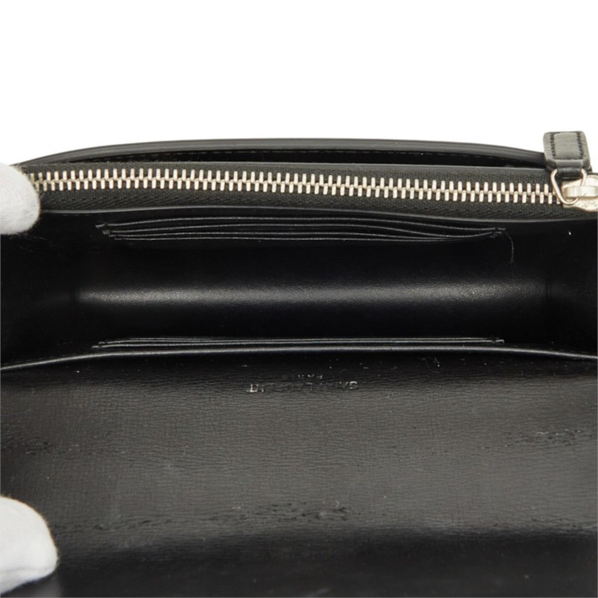 Saint Laurent Black Leather Shoulder Bag (Pre-Owned)