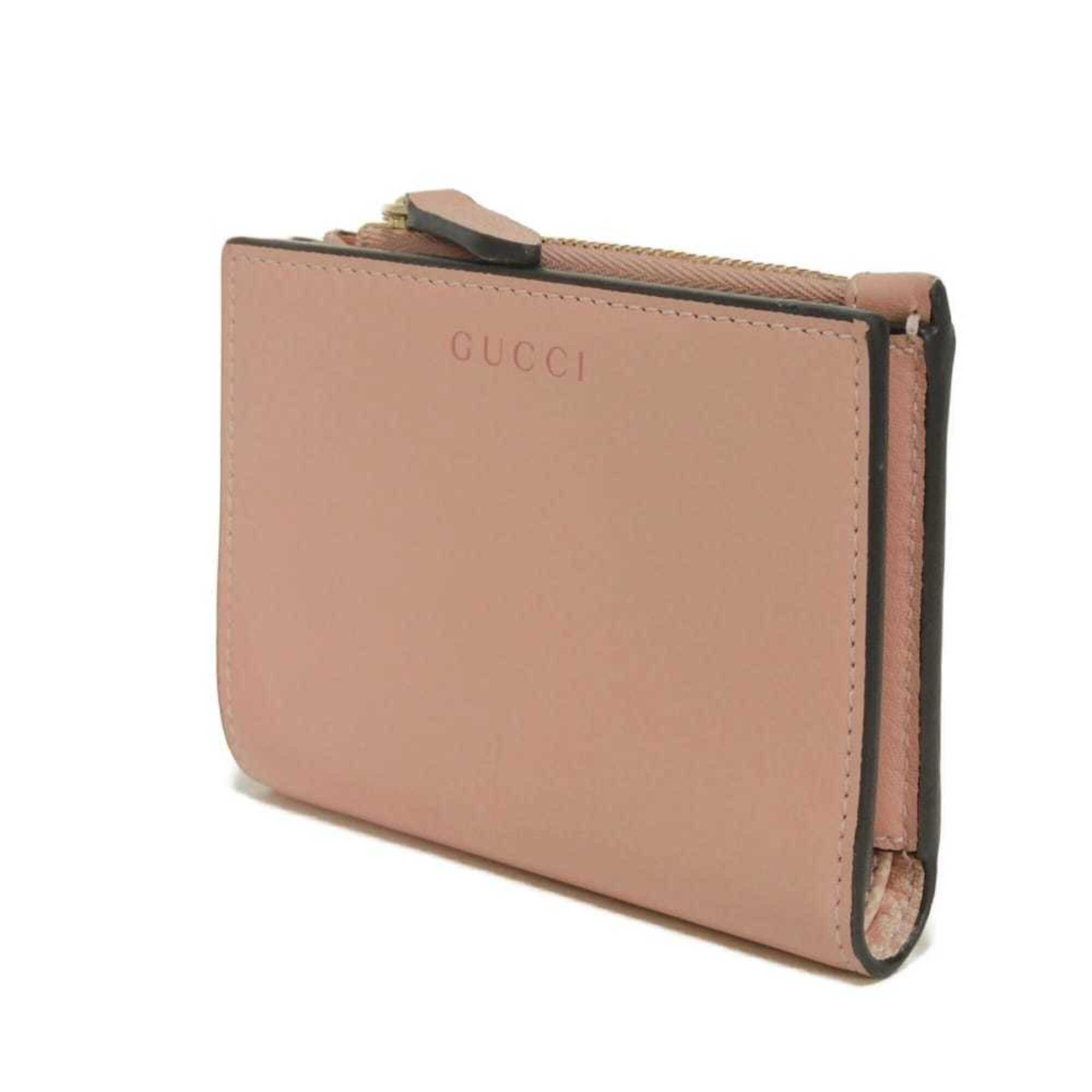Gucci Dusty Pink Pink Leather Wallet (Bi-Fold) (Pre-Owned)