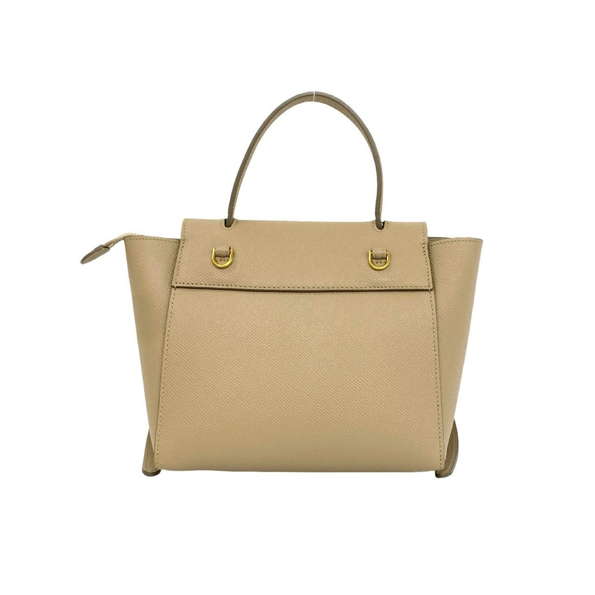 Celine Beige Leather Handbag Shoulder Bag Tote Bag (Pre-Owned)