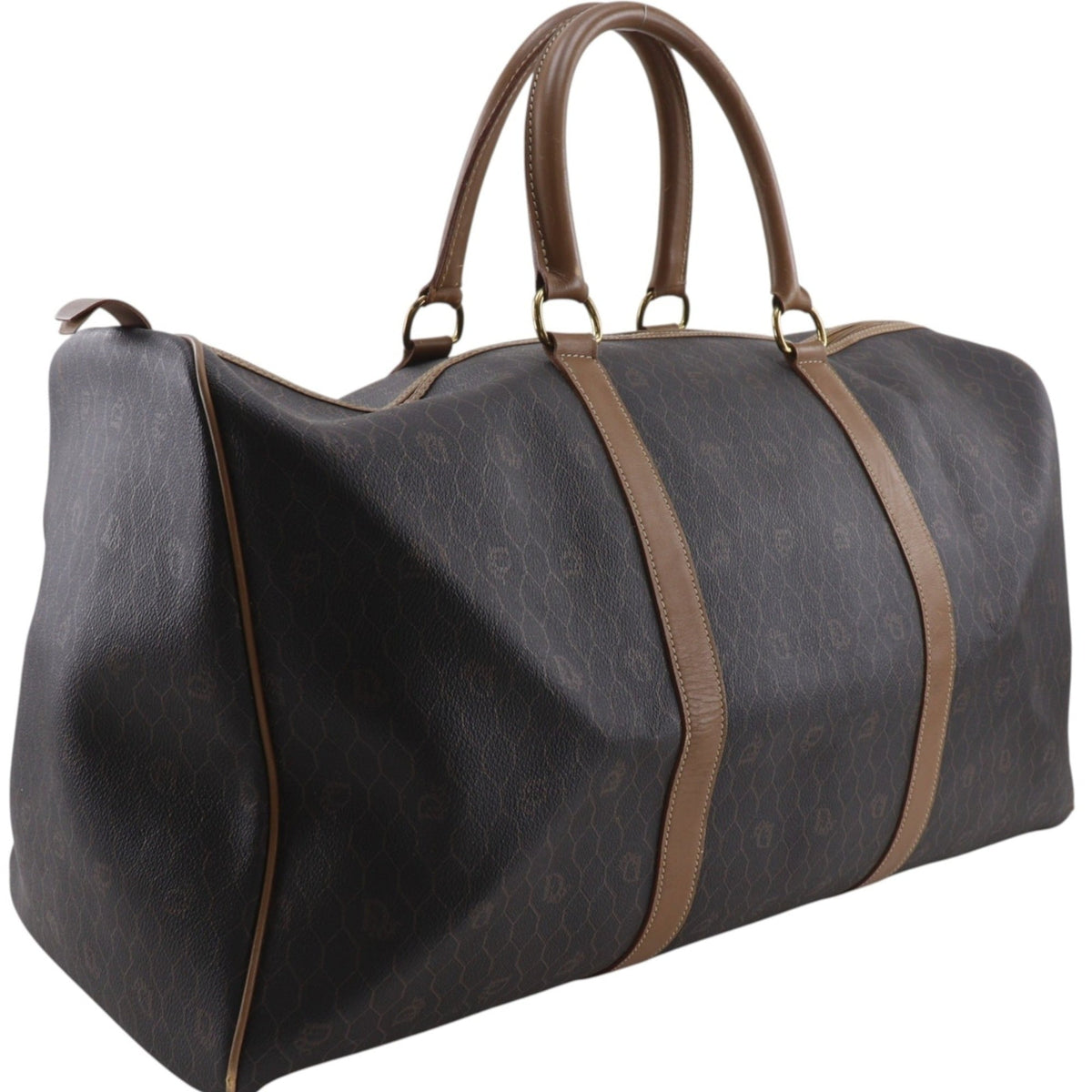 Christian Dior Brown Pvc Boston Bag (Pre-Owned)