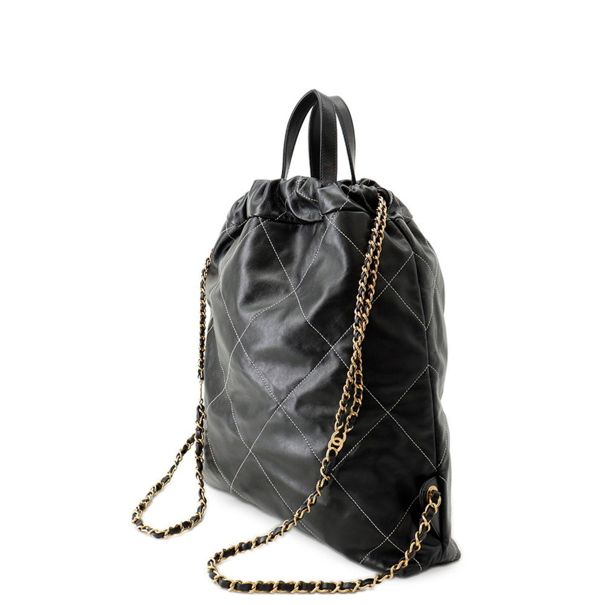 Chanel Black Leather Backpack (Pre-Owned)