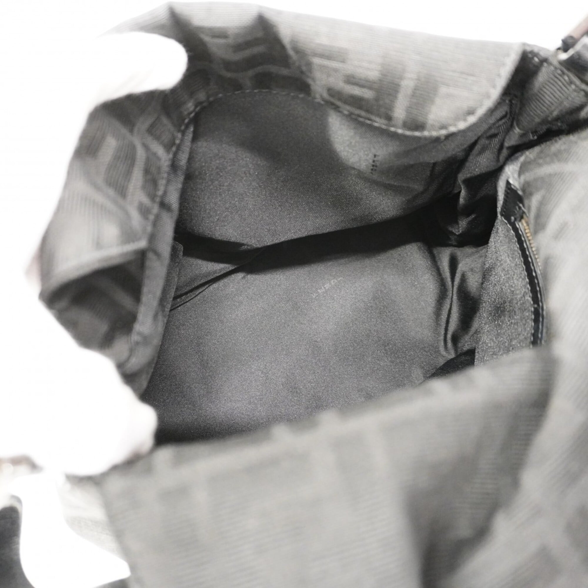 Fendi Black Nylon Canvas Handbag (Pre-Owned)