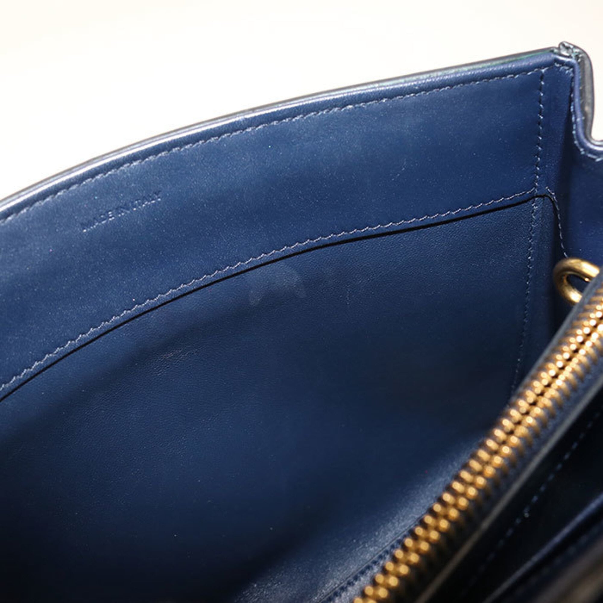 Celine Navy Leather Handbag (Pre-Owned)