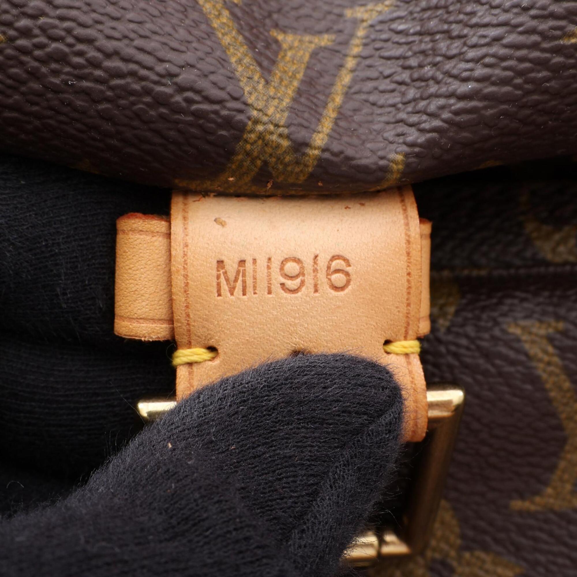 Louis Vuitton Brown Monogram Coated Canvas Leather Backpack (Pre-Owned)