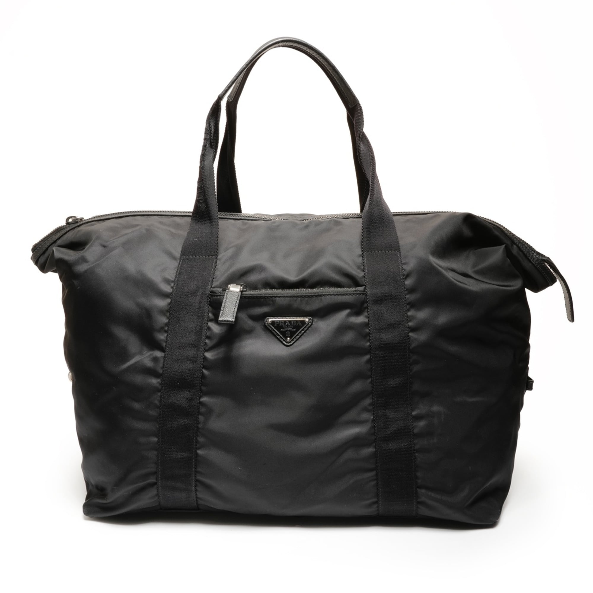 Prada Black Nylon Boston Bag (Pre-Owned)