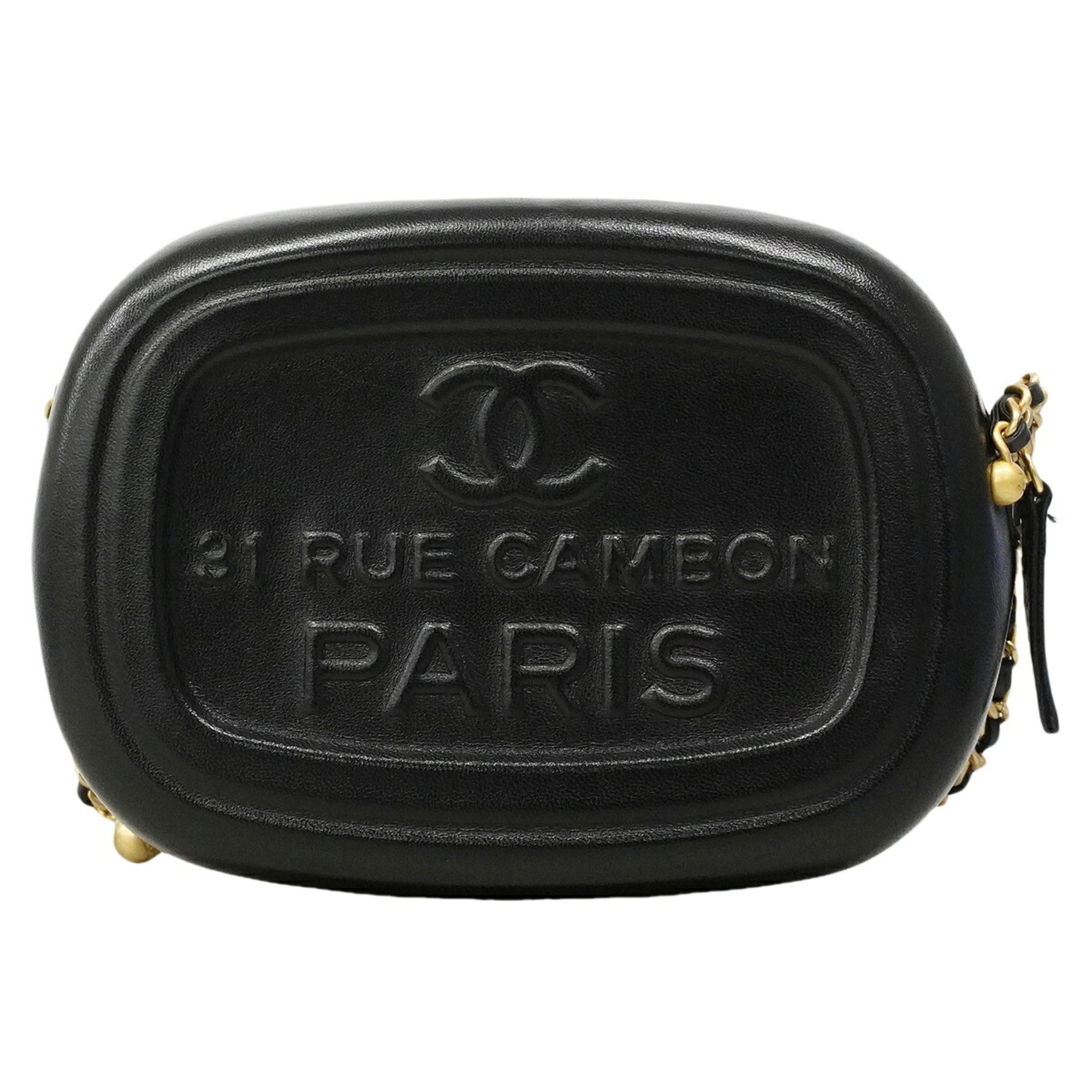 Chanel Black Leather Shoulder Bag (Pre-Owned)