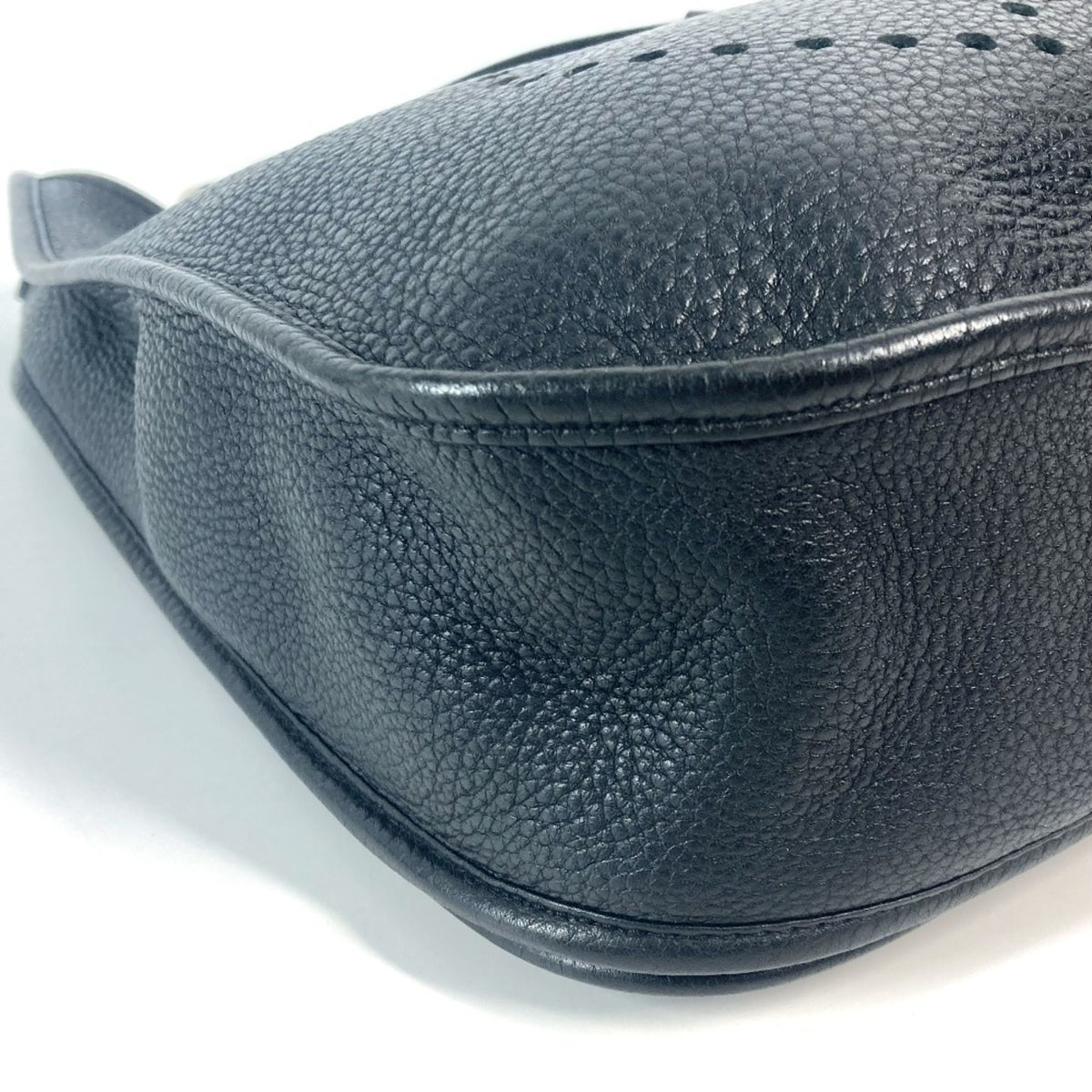 Hermes Black Taurillon Clemence Leather Shoulder Bag (Pre-Owned)