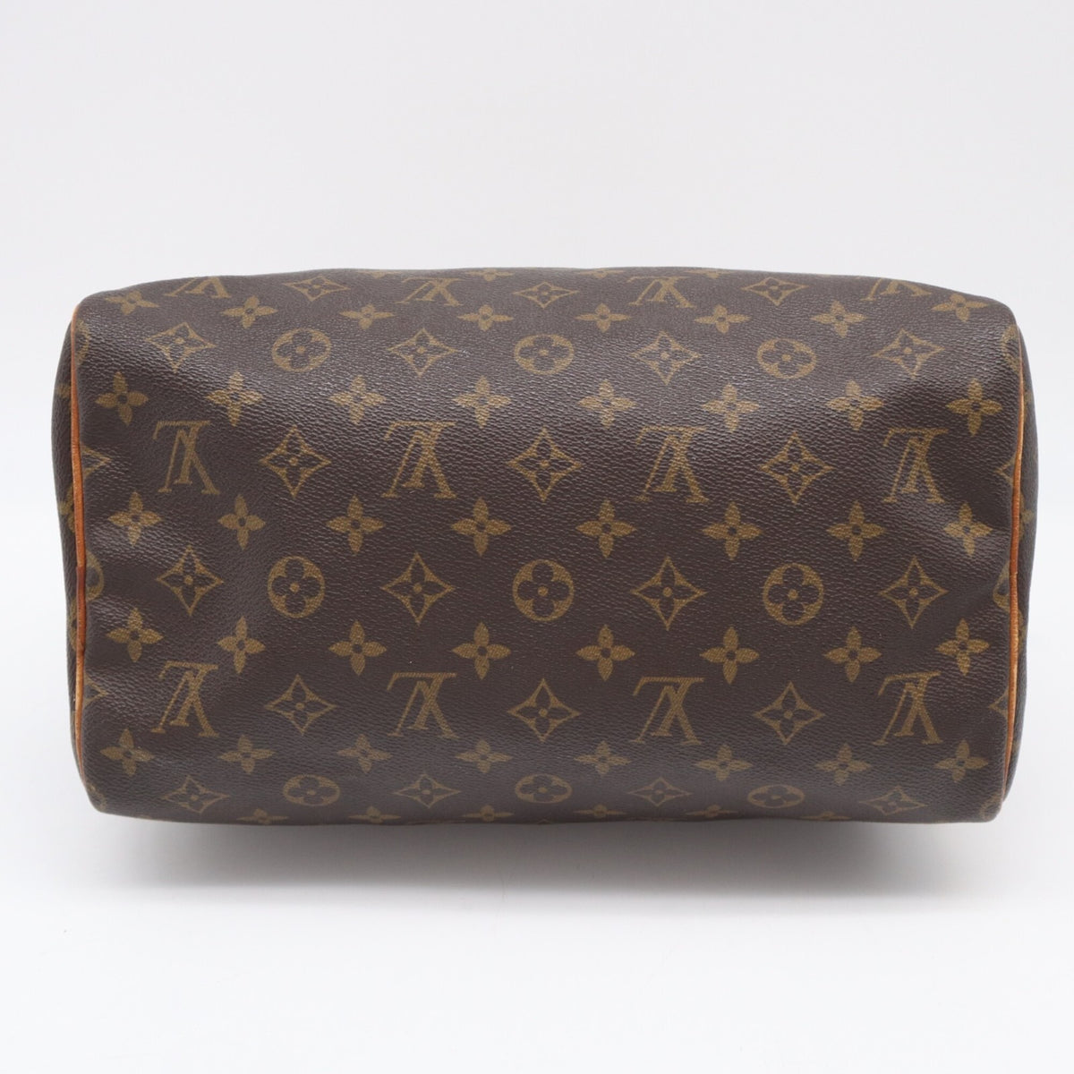 Louis Vuitton Beige Blue Brown Monogram Coated Canvas Leather Handbag (Pre-Owned)