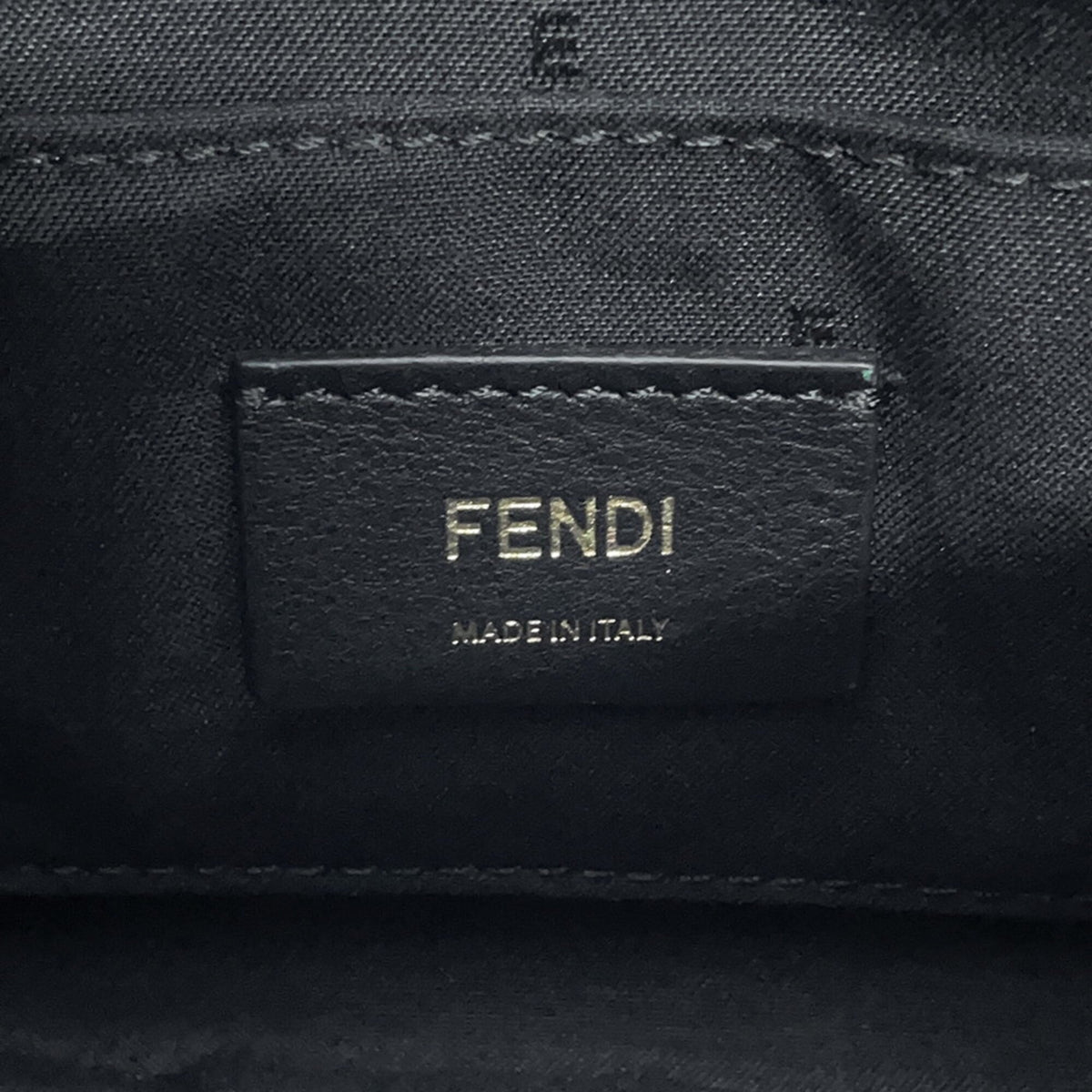 Fendi Zucca Black Brown Pvc Leather Shoulder Bag (Pre-Owned)