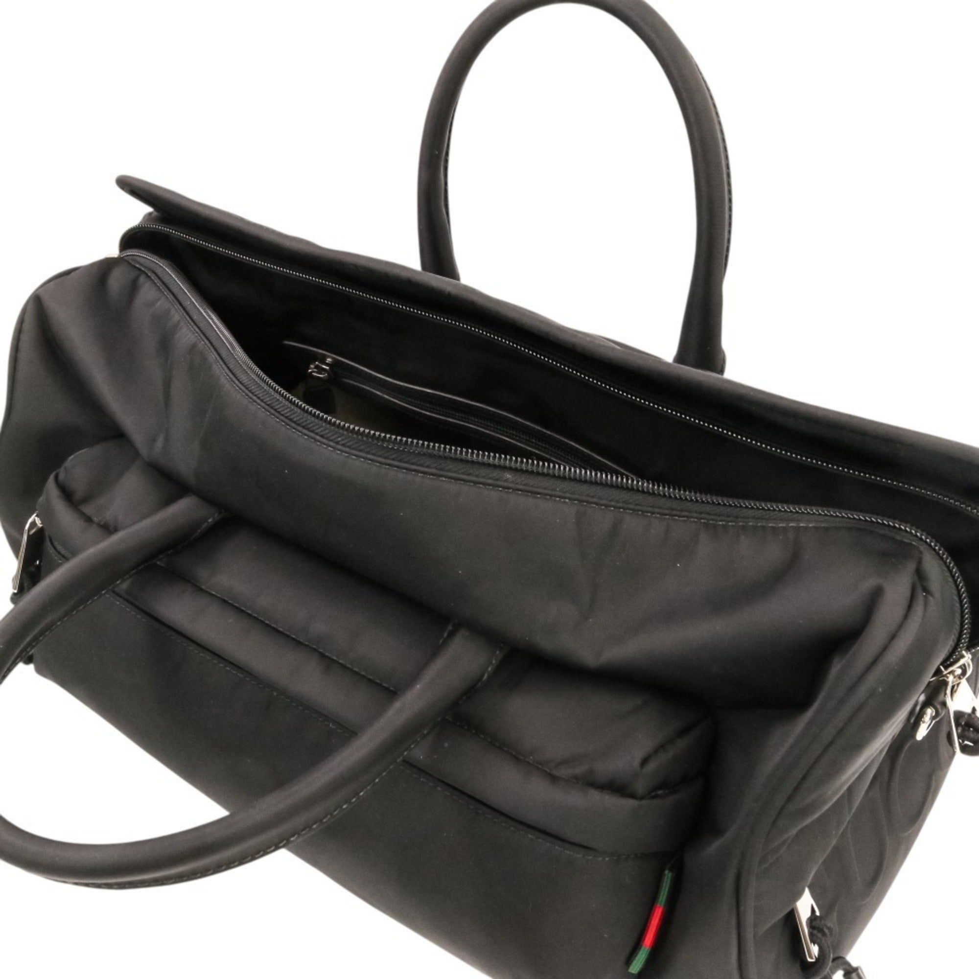 Gucci Black Nylon Boston Bag (Pre-Owned)