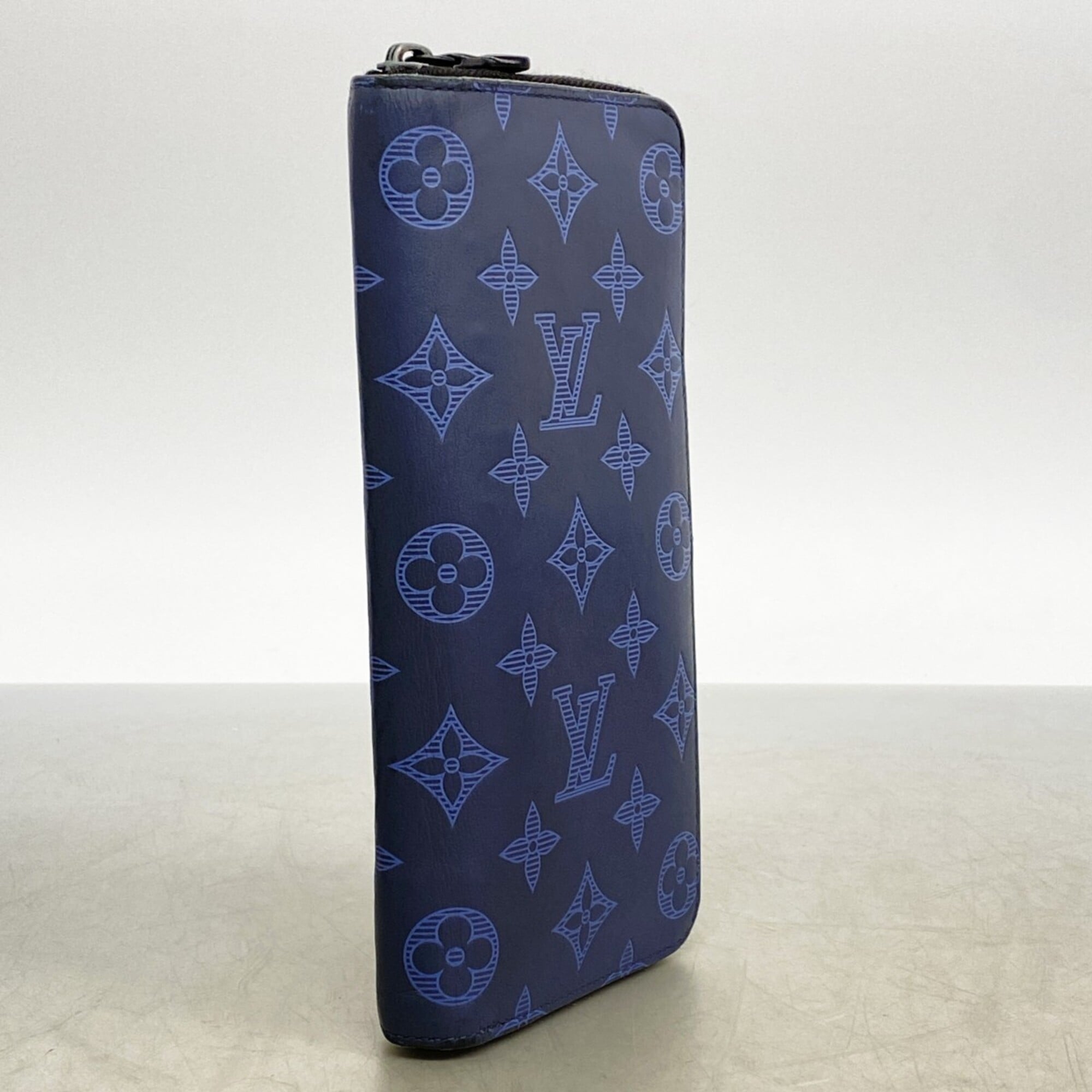 Louis Vuitton Navy Long Wallet (Bi-Fold) (Pre-Owned)