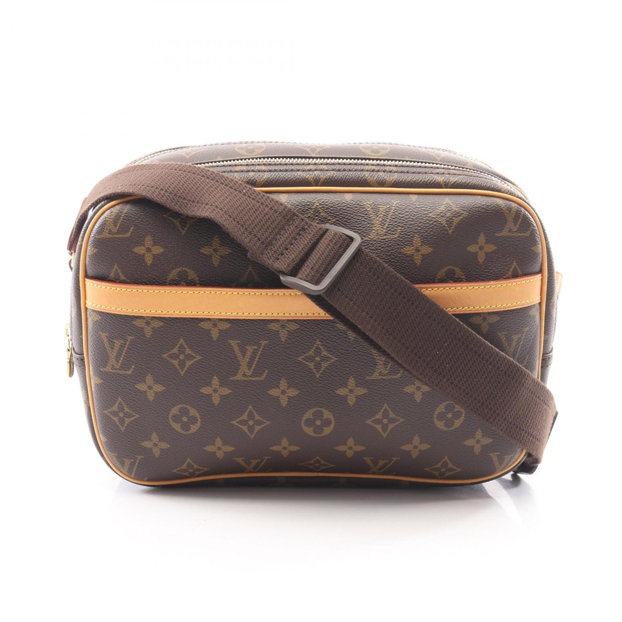 Louis Vuitton Brown Pvc Coated Canvas Leather Handbag Shoulder Bag (Pre-Owned)