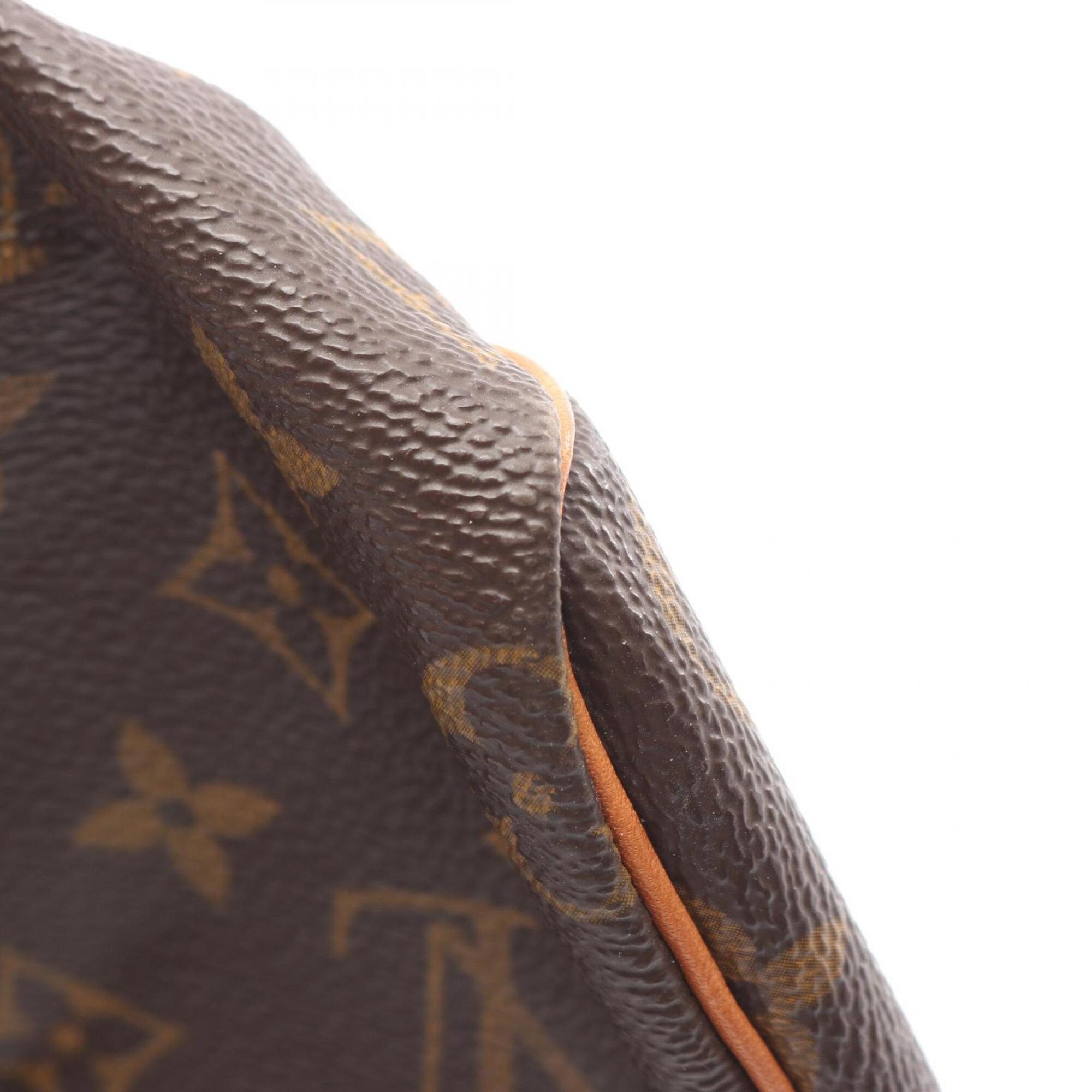 Louis Vuitton Brown Monogram Coated Canvas Leather Handbag (Pre-Owned)