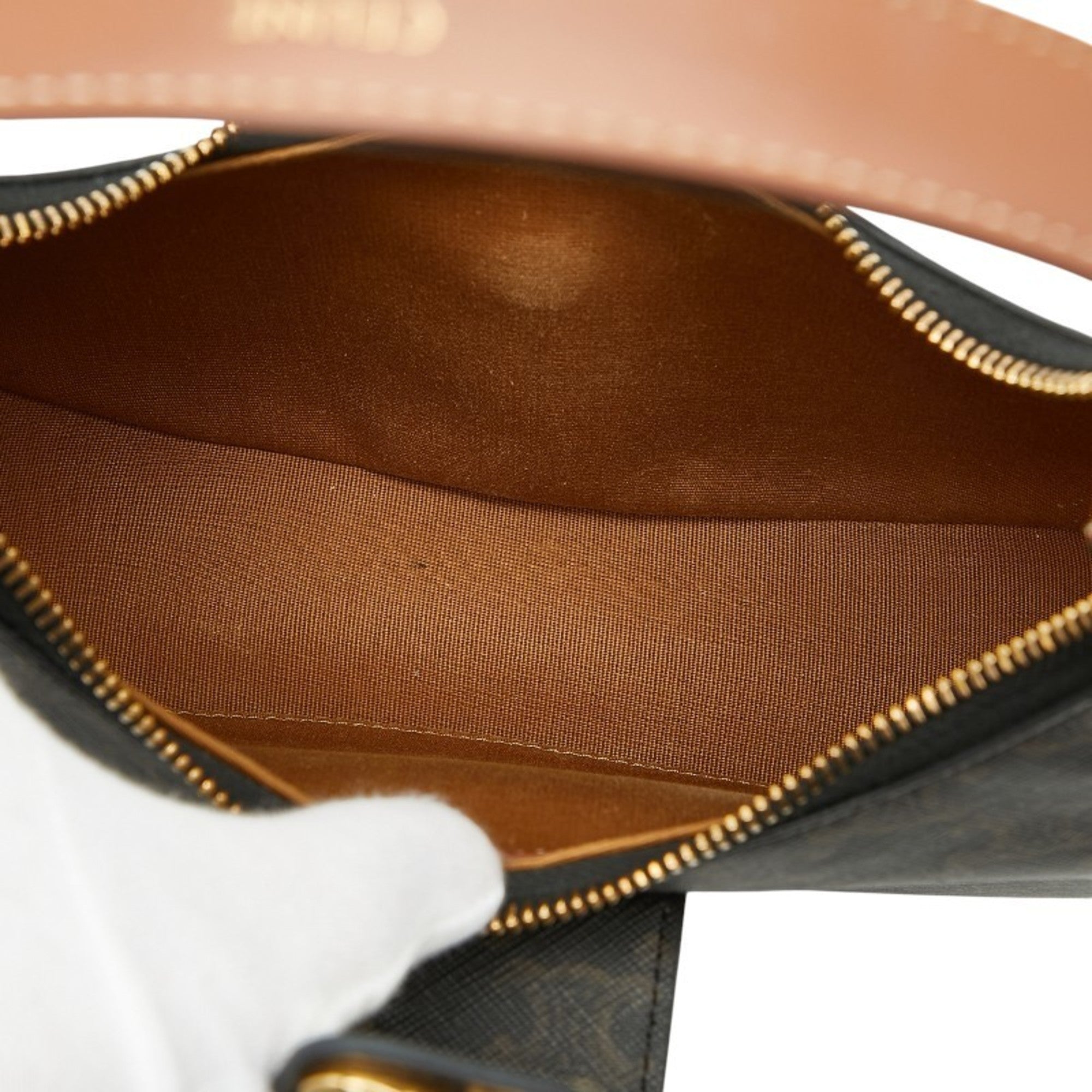 Celine Black Brown Pvc Leather Shoulder Bag (Pre-Owned)