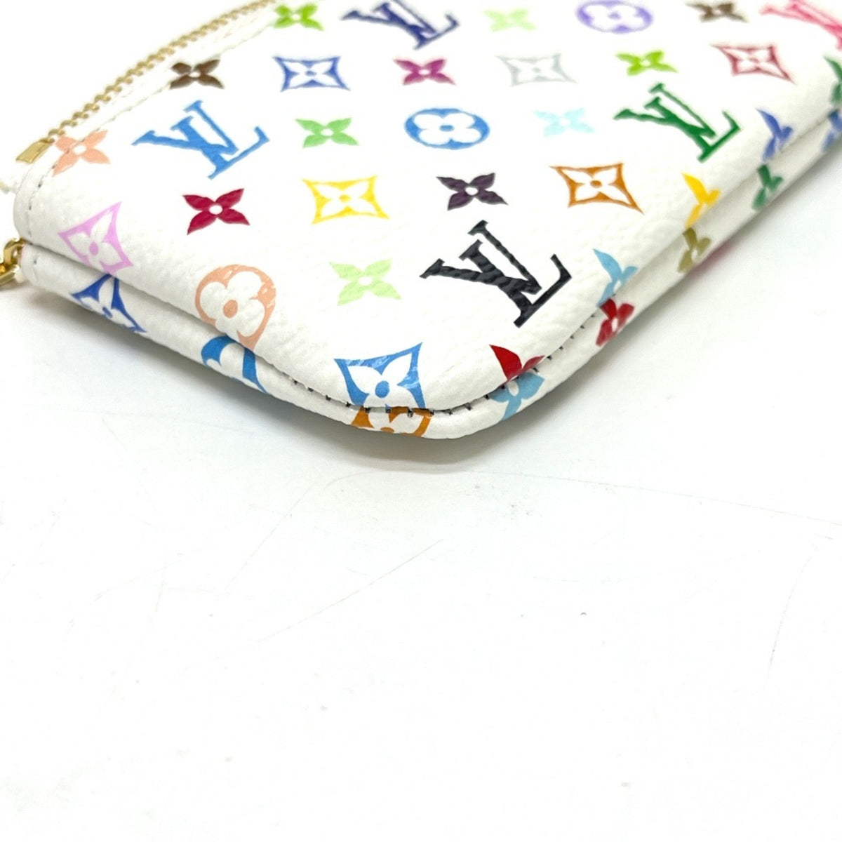 Louis Vuitton Blanc Monogram Multicolore Coin Purse/Coin Case (Pre-Owned)