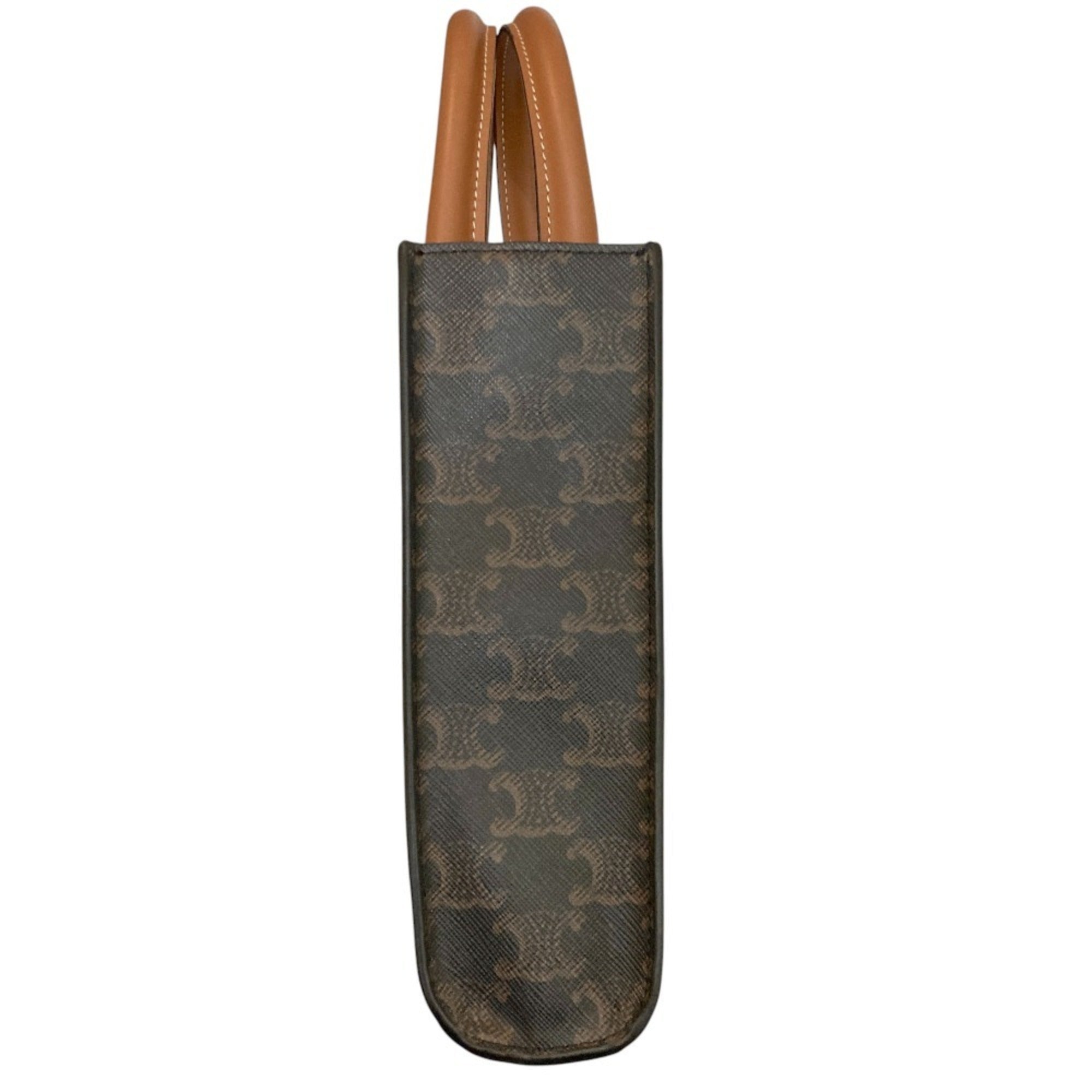 Celine Black Brown Canvas Shoulder Bag (Pre-Owned)