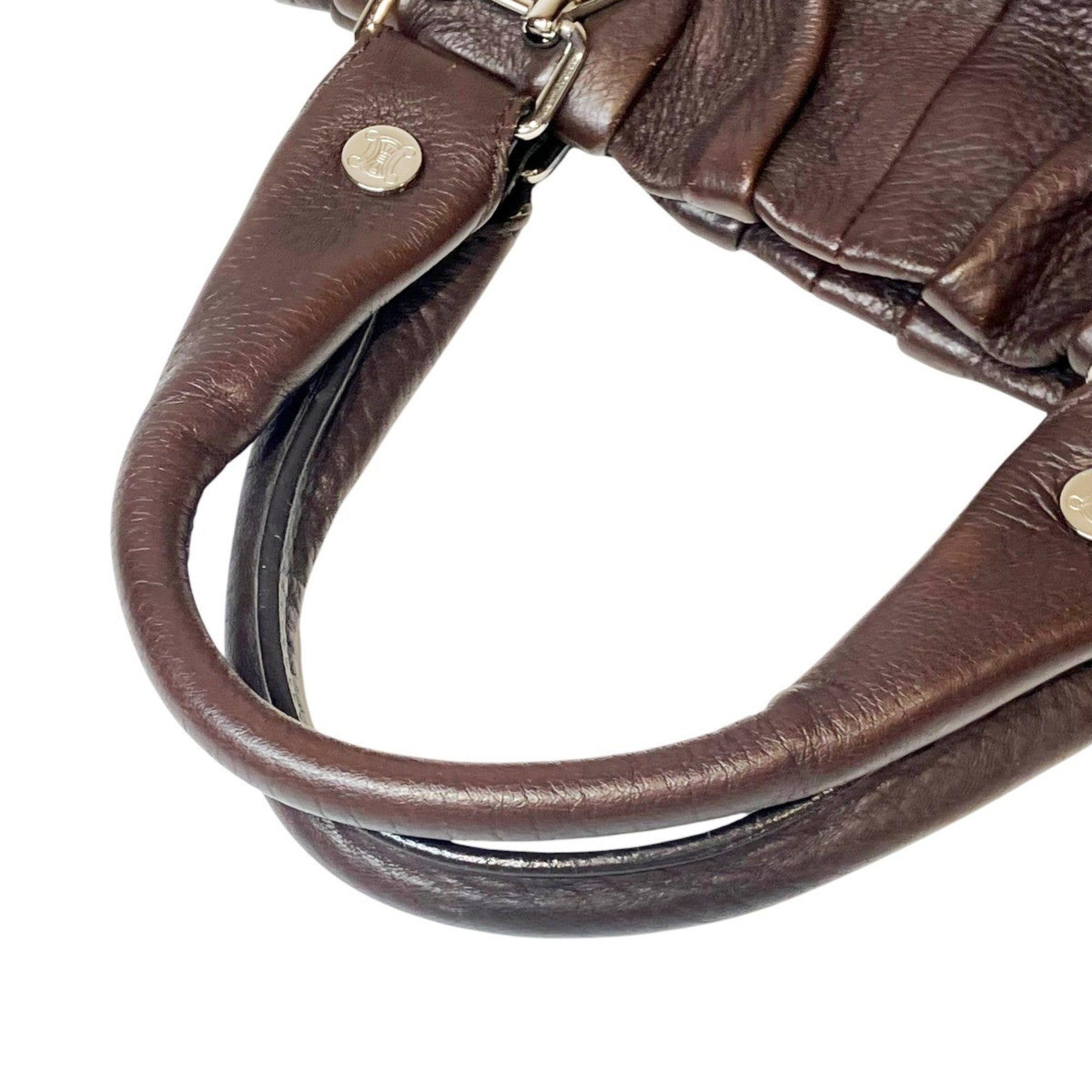 Celine Dark Brown Leather Handbag (Pre-Owned)