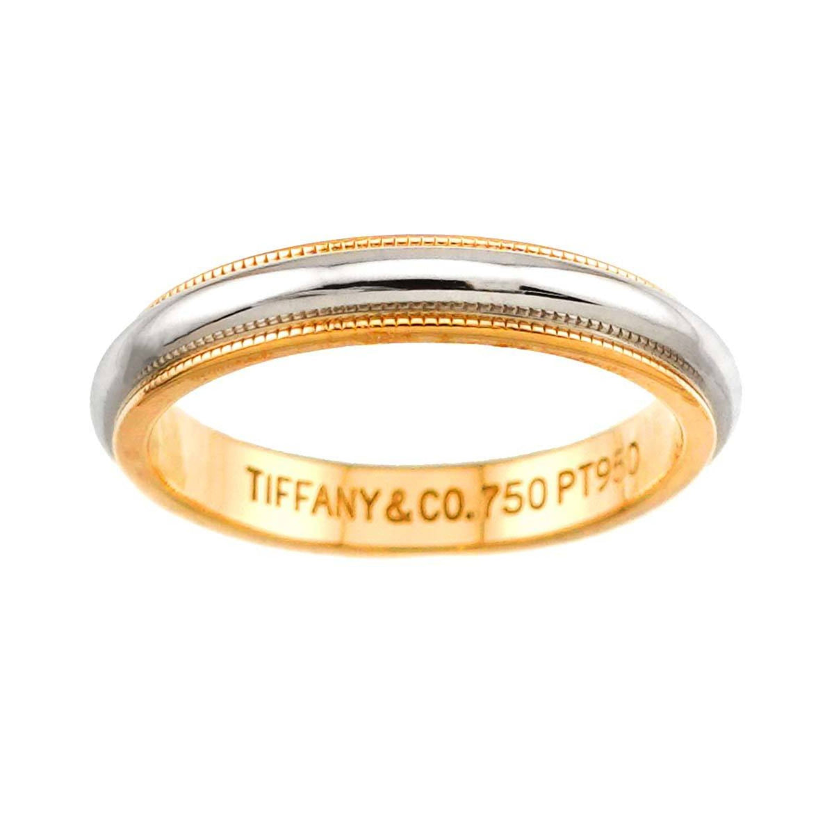 Tiffany Yellow Gold (18K) Platinum 950 Band Ring (Pre-Owned)