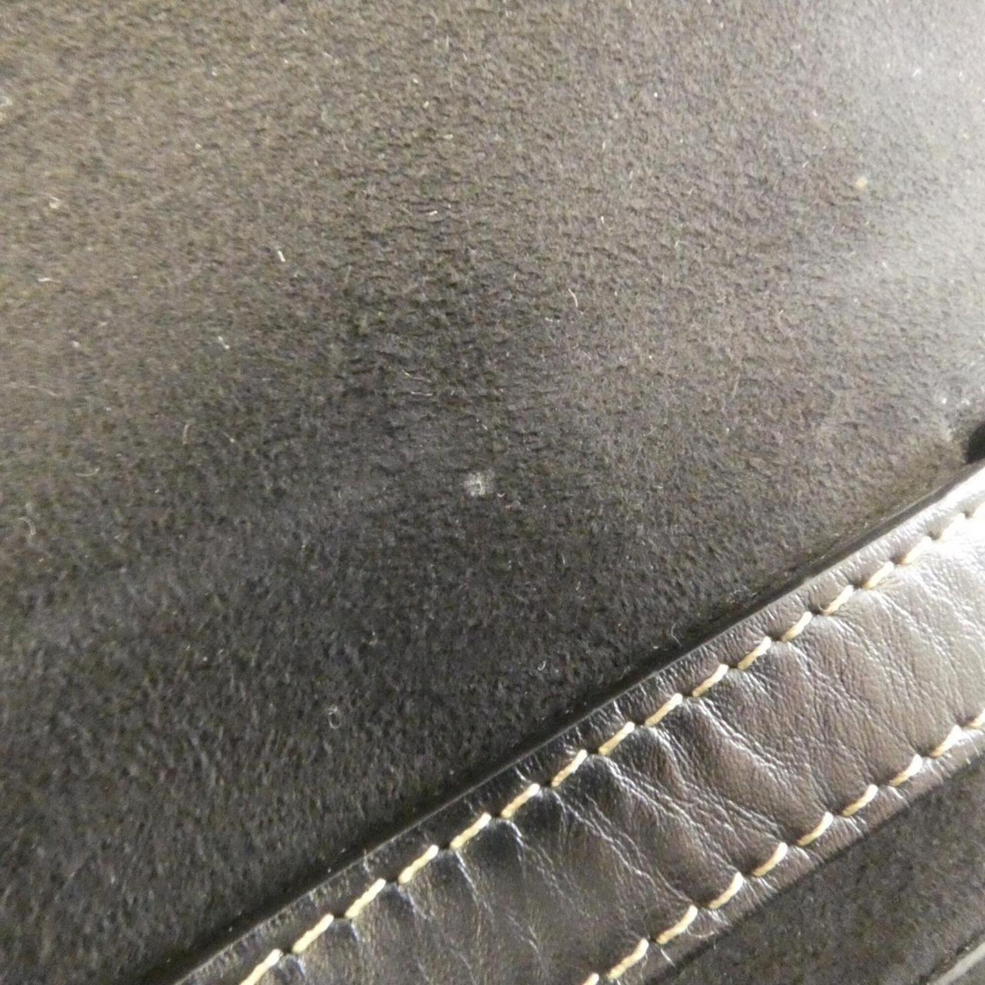 Fendi Black Leather Shoulder Bag (Pre-Owned)