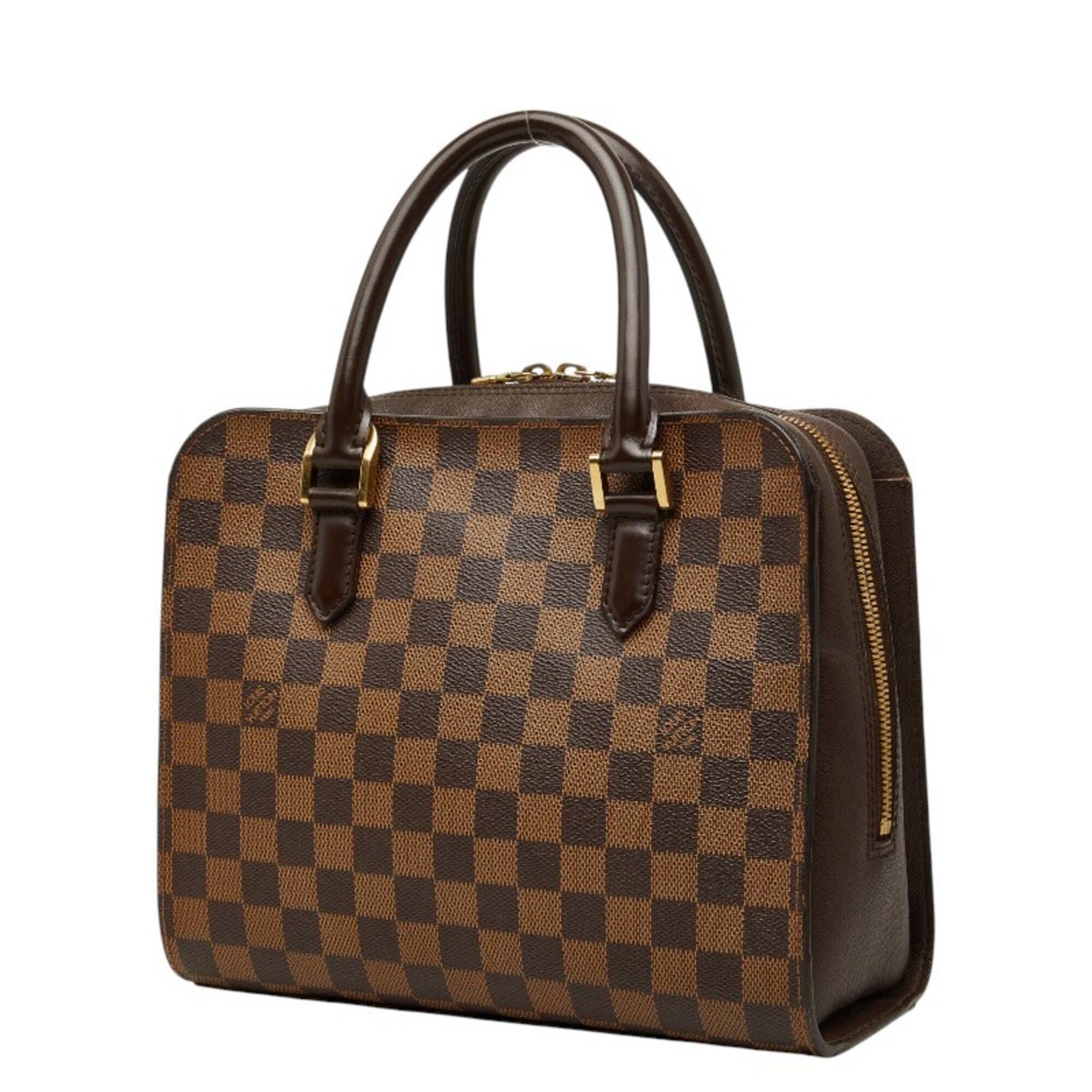 Louis Vuitton Brown Pvc Leather Handbag (Pre-Owned)