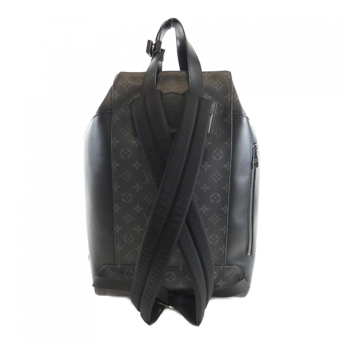Louis Vuitton Black Coated Canvas Backpack (Pre-Owned)