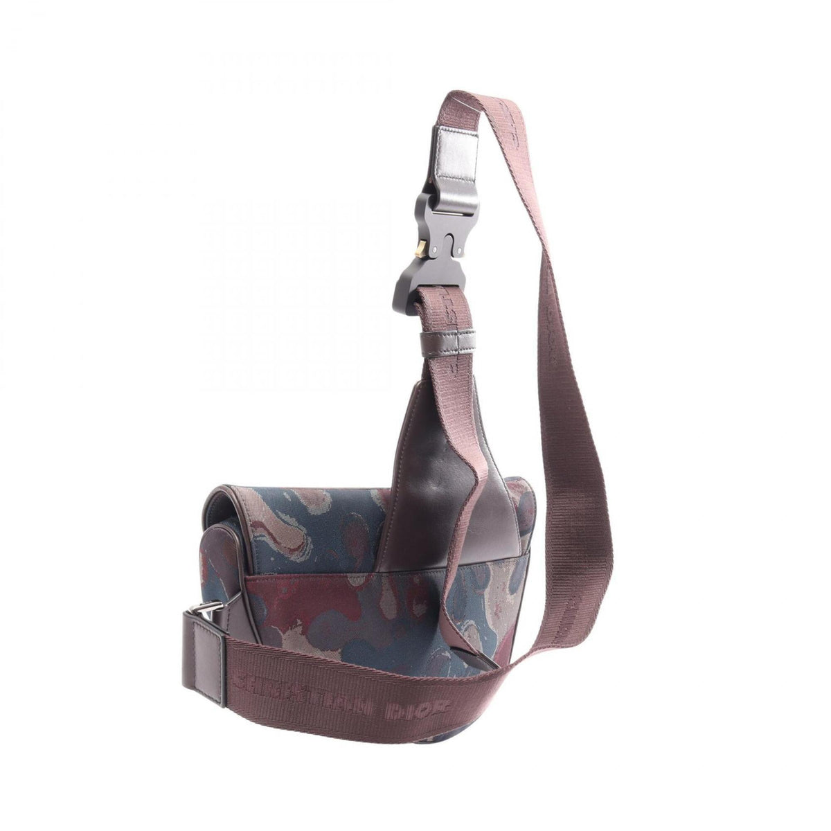 Christian Dior Brown Multi-Color Canvas Fanny Pack Handbag Saddle Bag (Pre-Owned)