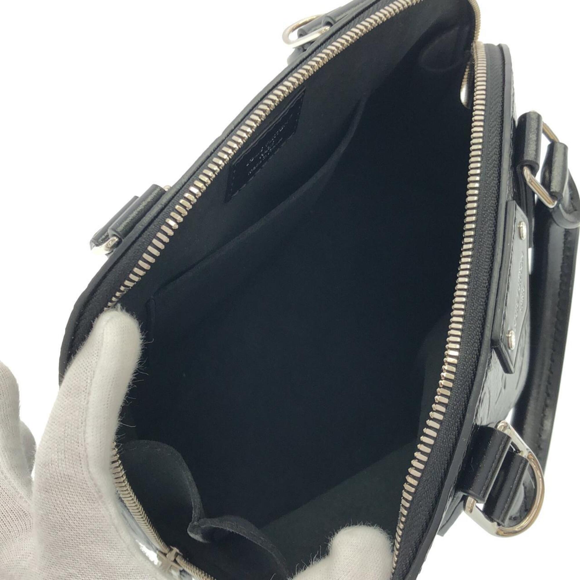 Louis Vuitton Black Leather Handbag (Pre-Owned)