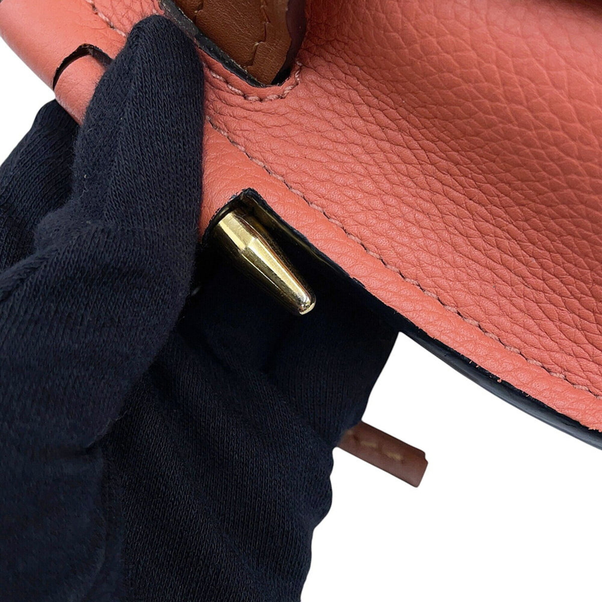 Loewe Brown Pink Leather Shoulder Bag (Pre-Owned)