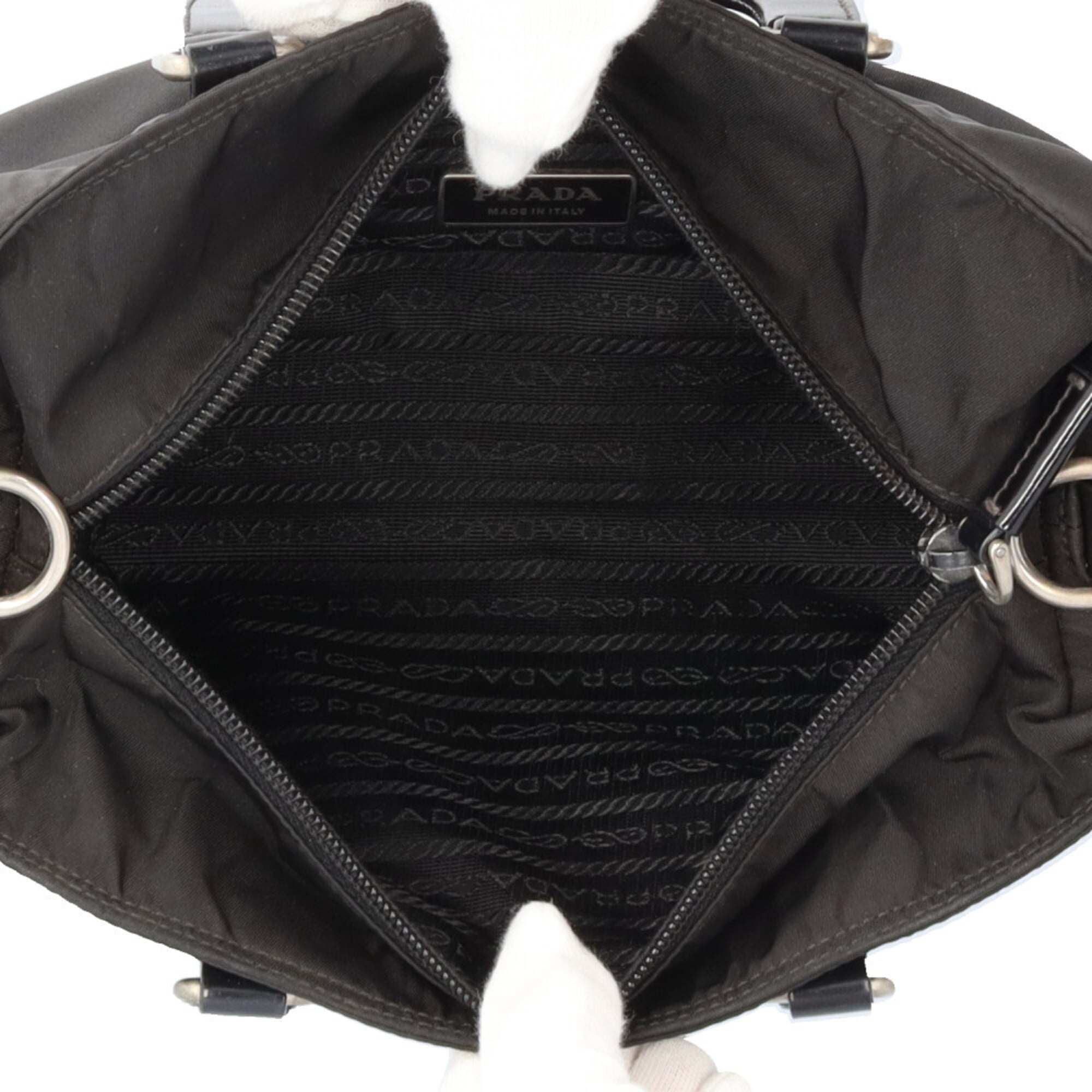 Prada Black Nylon Shoulder Bag (Pre-Owned)