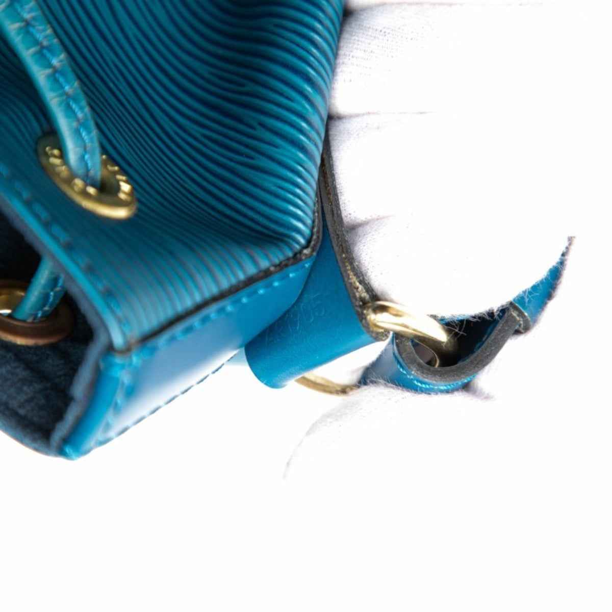 Louis Vuitton Toledo Blue Leather Shoulder Bag (Pre-Owned)