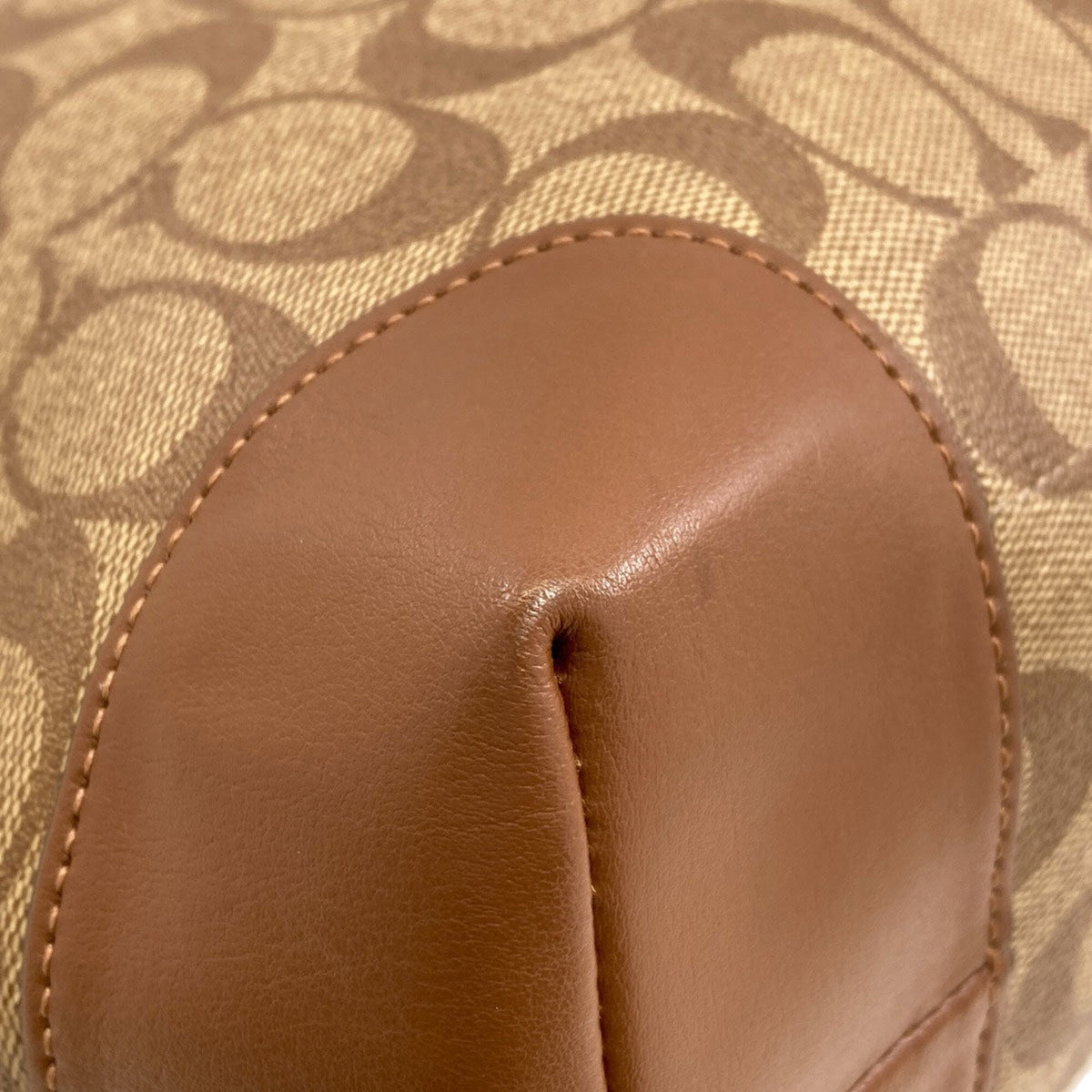 Coach Brown Pvc Tote Bag (Pre-Owned)